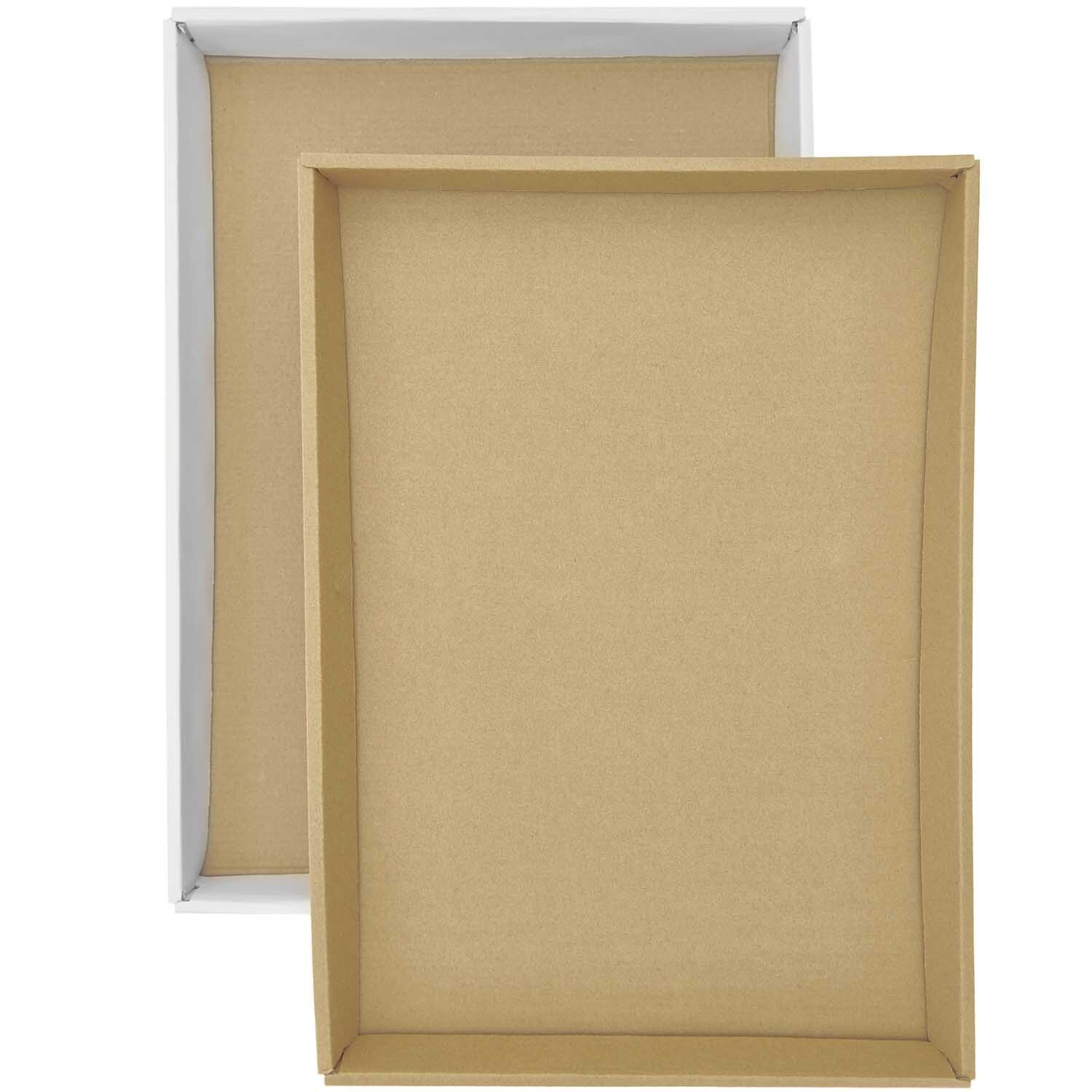 Rico Design Malen nach Zahlen Pflanzen zeigt zwei leere, rechteckige Leinwände in Beige, 26x37cm.