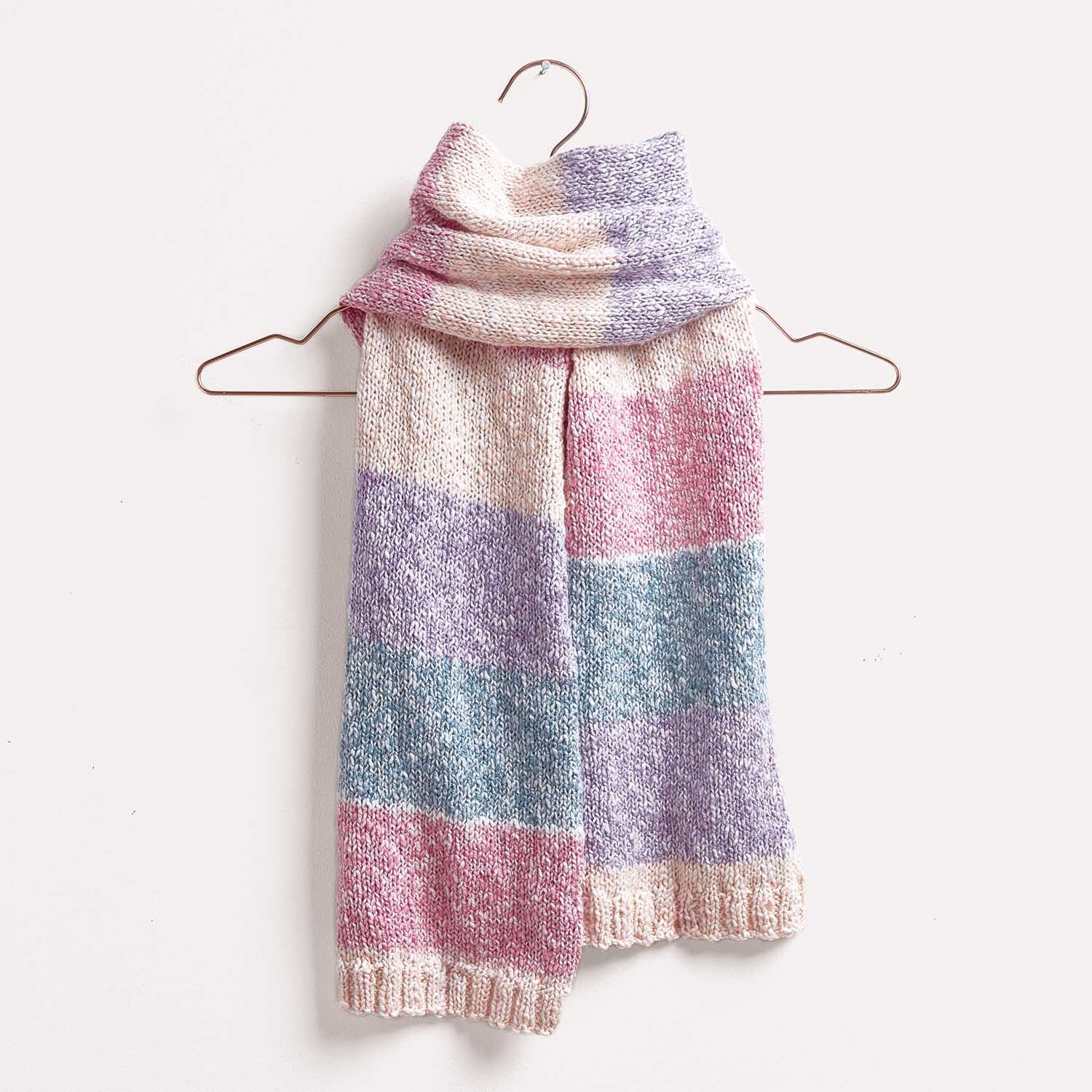 Strickanleitung Tuch aus Creative Cotton Stripes dk von Rico Design