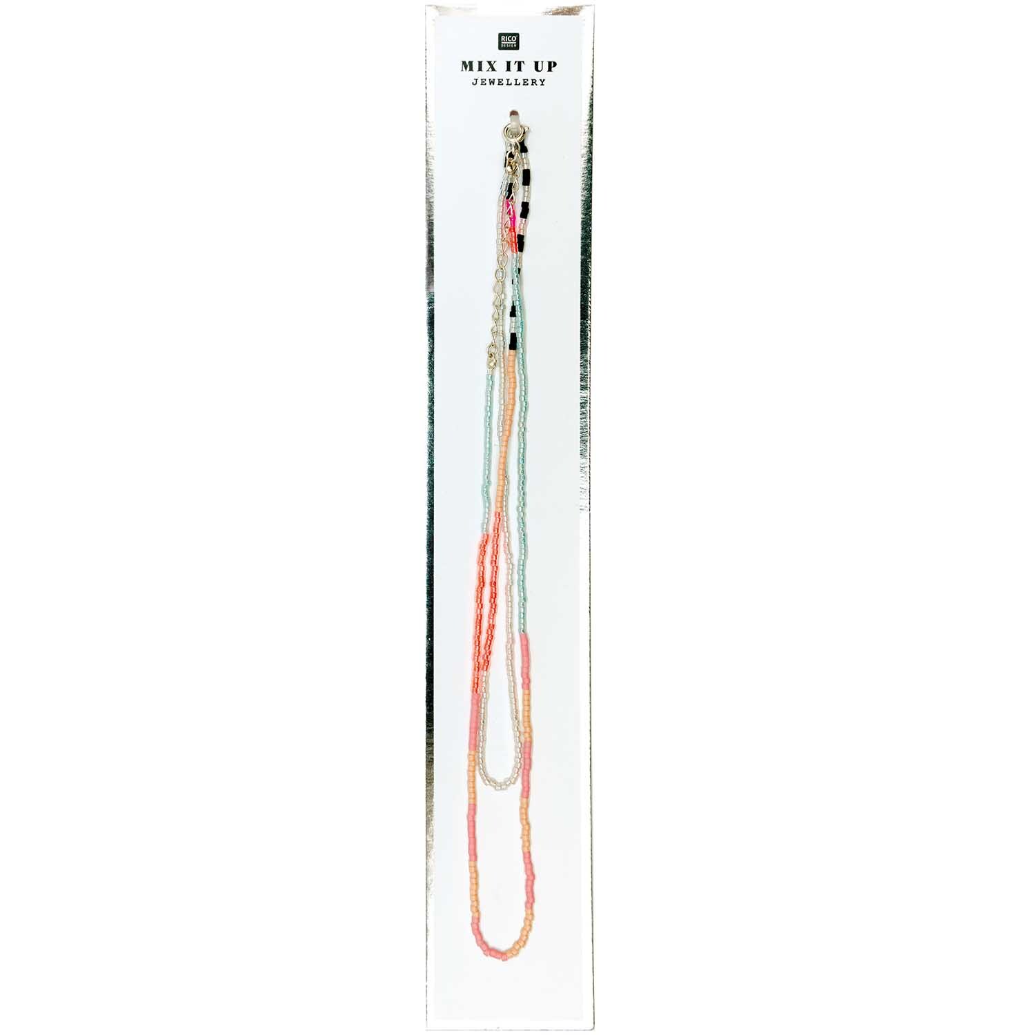 Mix it Up - Jewellery Kette Itoshii Beads silber 65cm von Rico Design