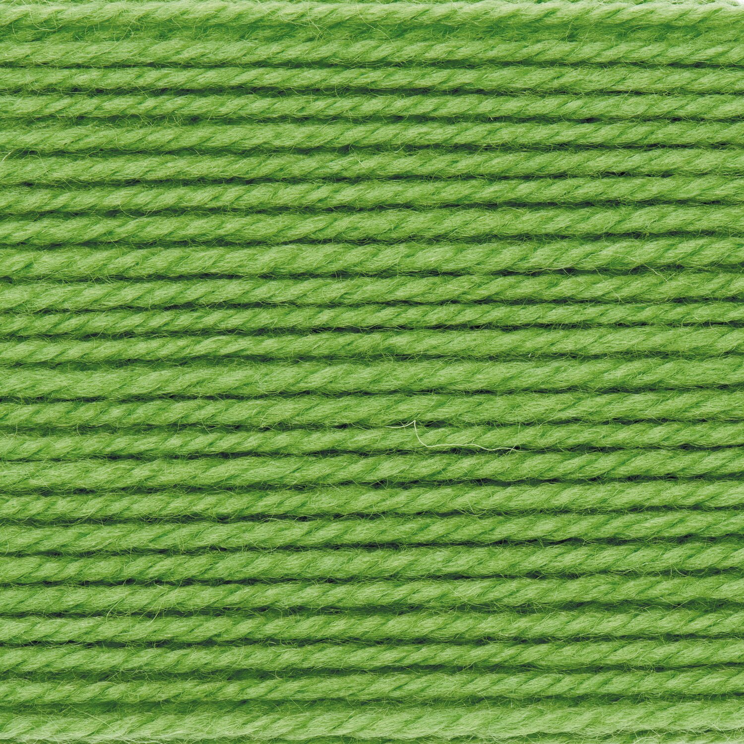 Wickelkarte des Garns Essentials Soft Merino aran in der Farbe 052 Grasgrün.