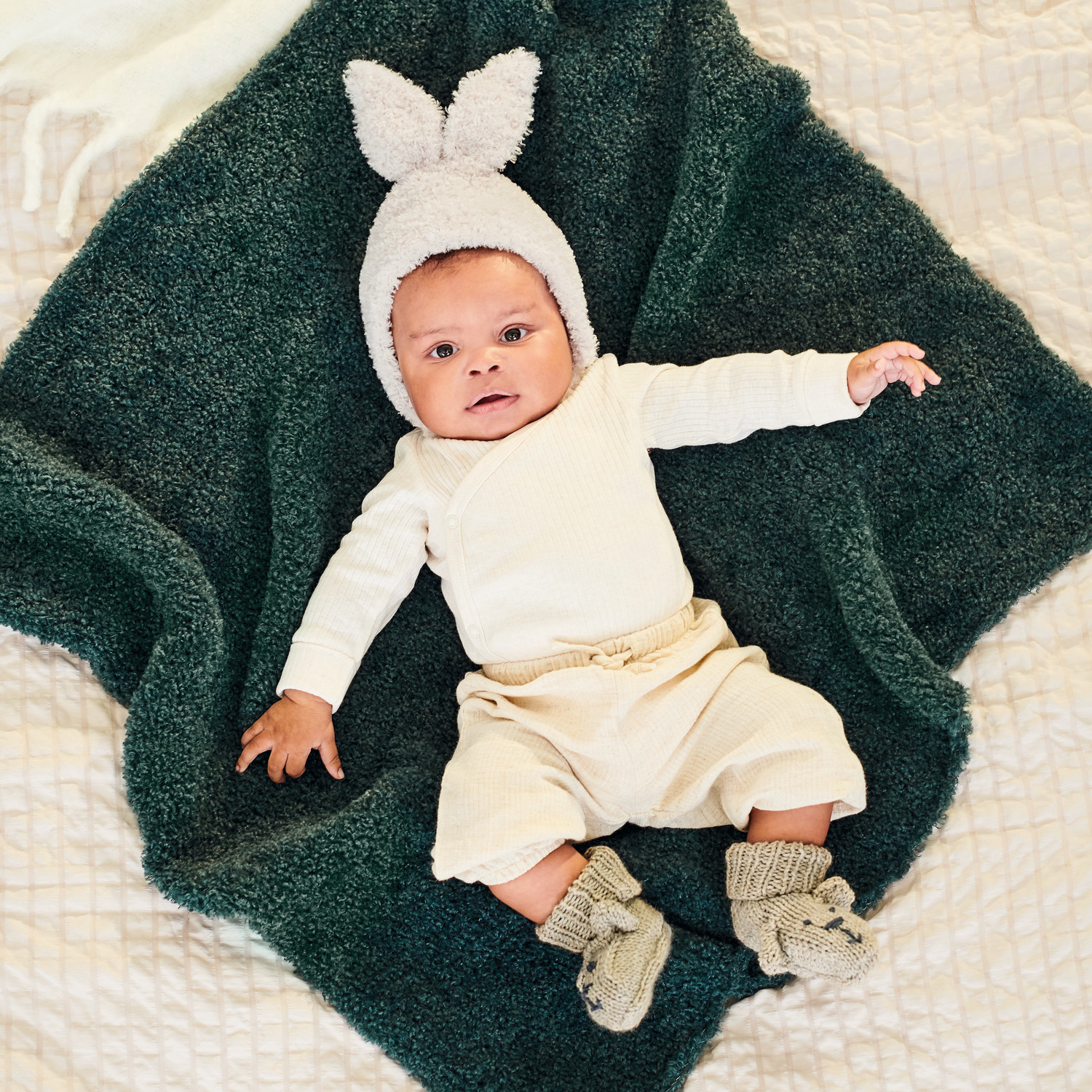 Strickset Decke Modell 17 aus Rico Baby 040 von Rico Design
