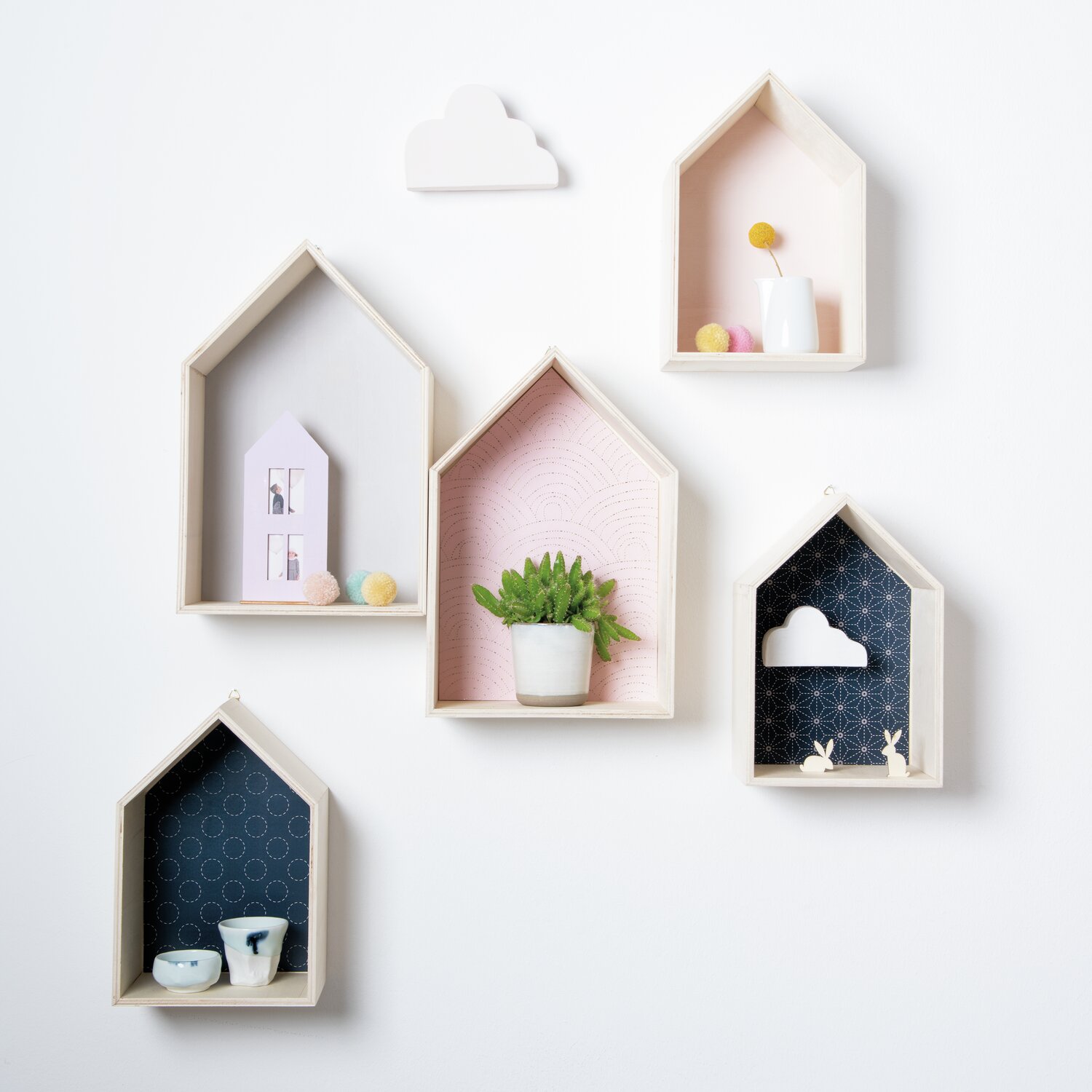 Holzbox Haus 21,5x32,5x10cm von Rico Design