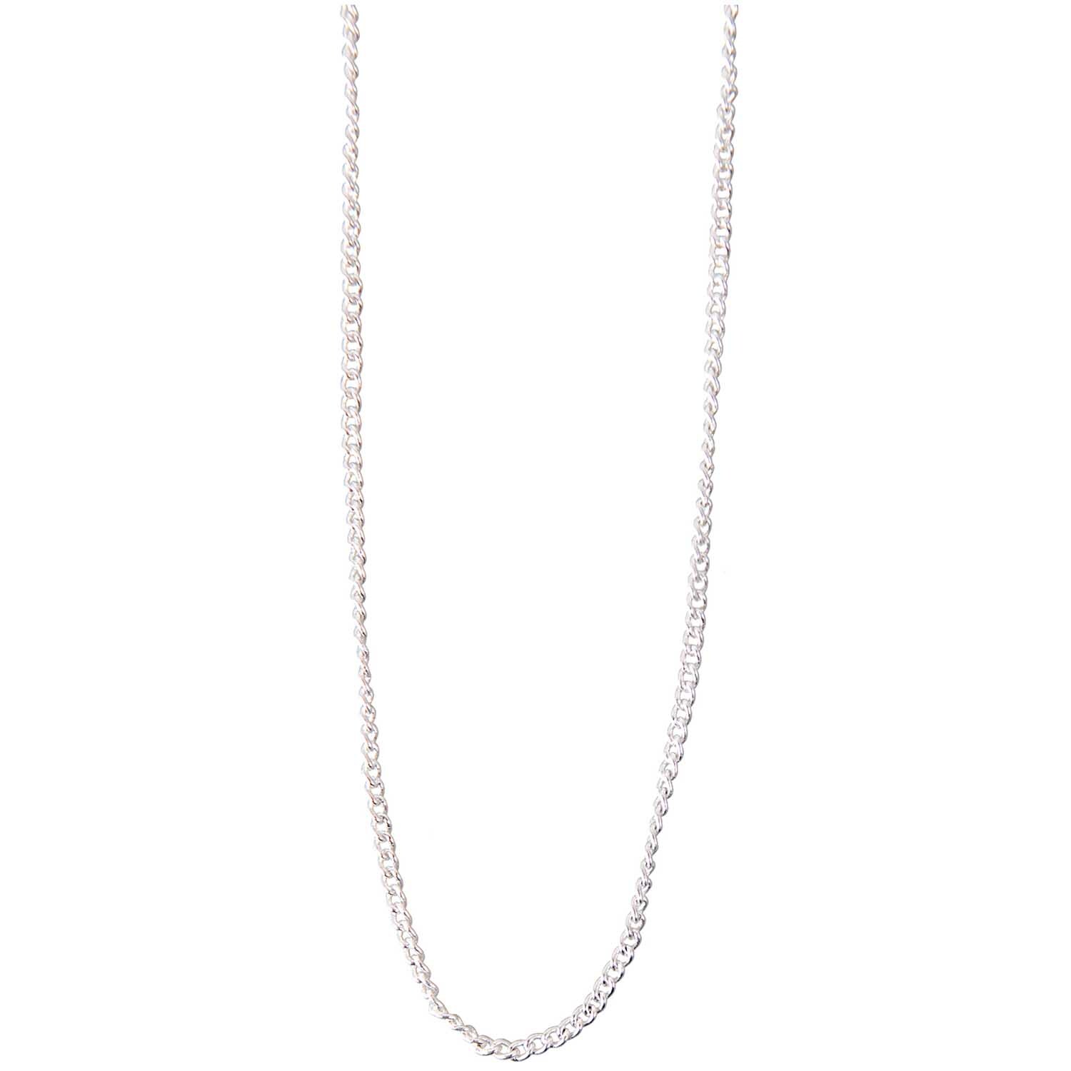 Gliederkette silber klein 1m von Rico Design, filigran und elegant, ideal für Schmuckdesign.