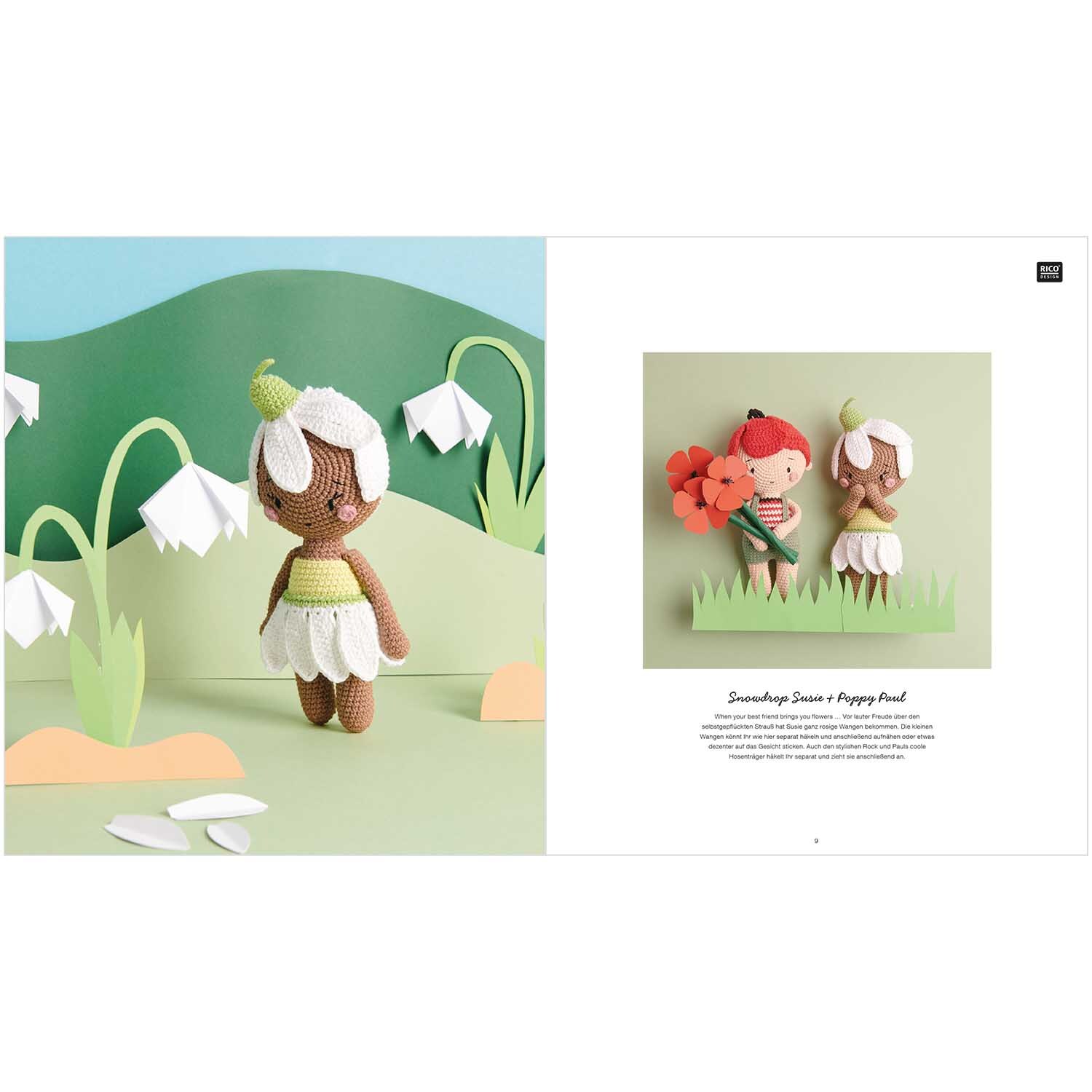Ricorumi Blooming Beauties Sprachauswahl deutsch von Rico Design