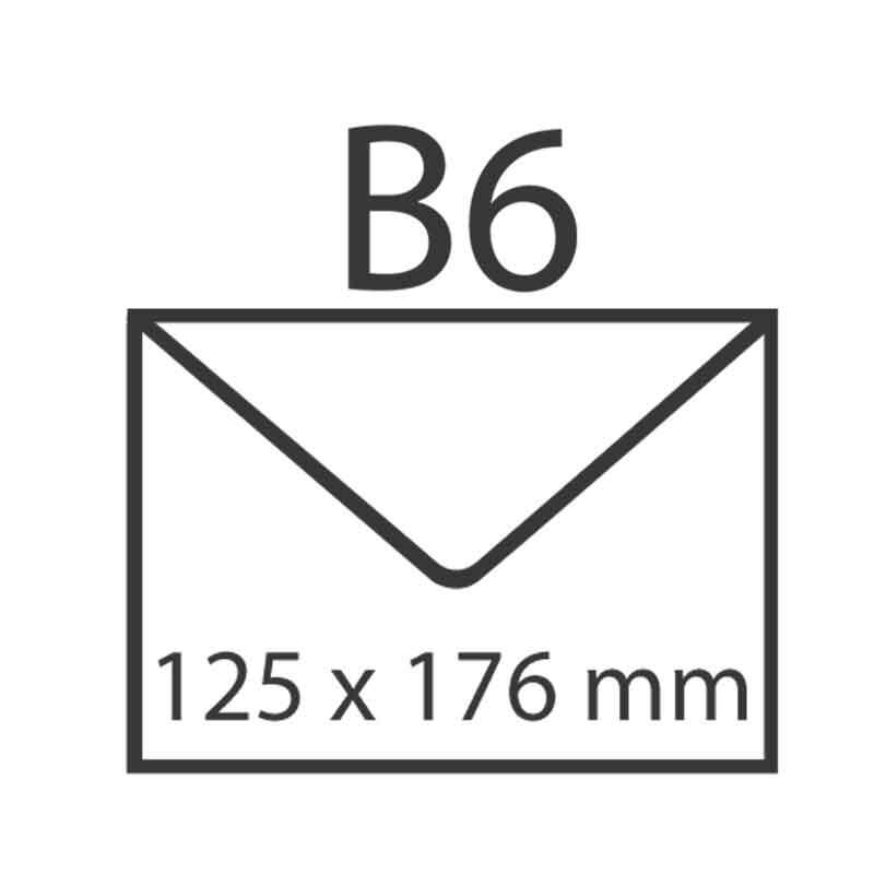 Paper Poetry Kuvert Essentials B6 5 Stück Farbe Weiß von Rico Design