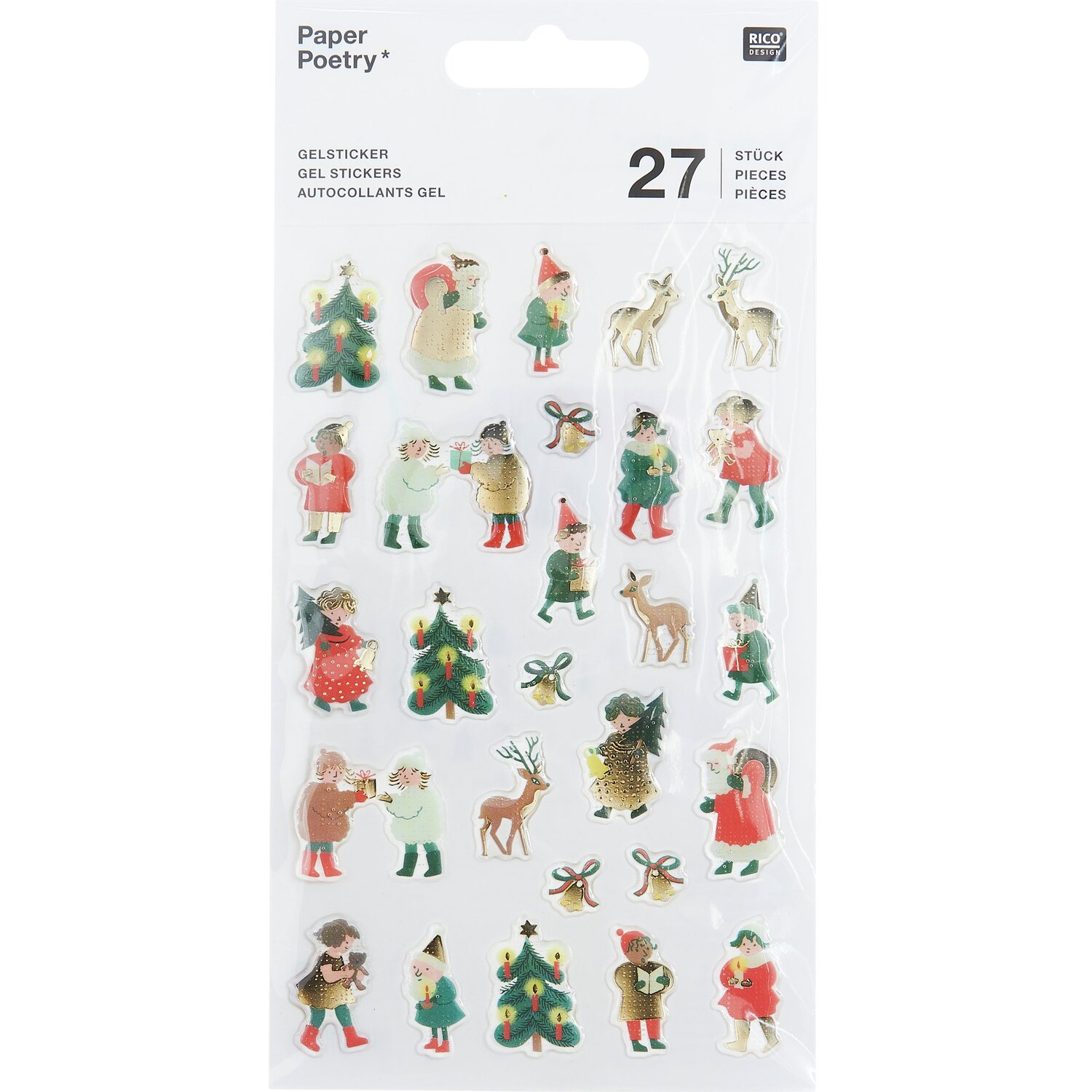 Paper Poetry Gelsticker Kinder 1 Bogen von Rico Design