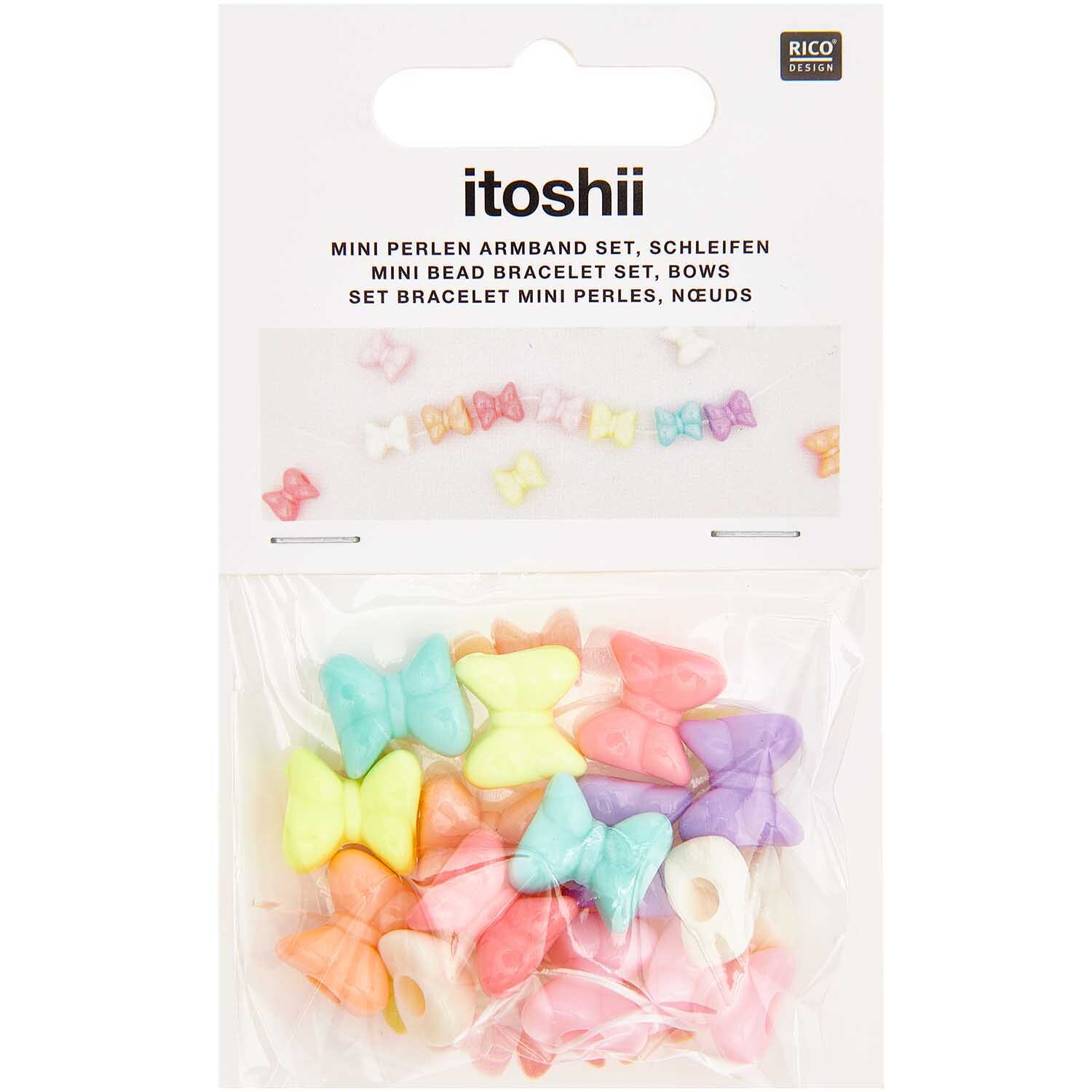 itoshii Mini Perlen Armband Set Schleifen von Rico Design