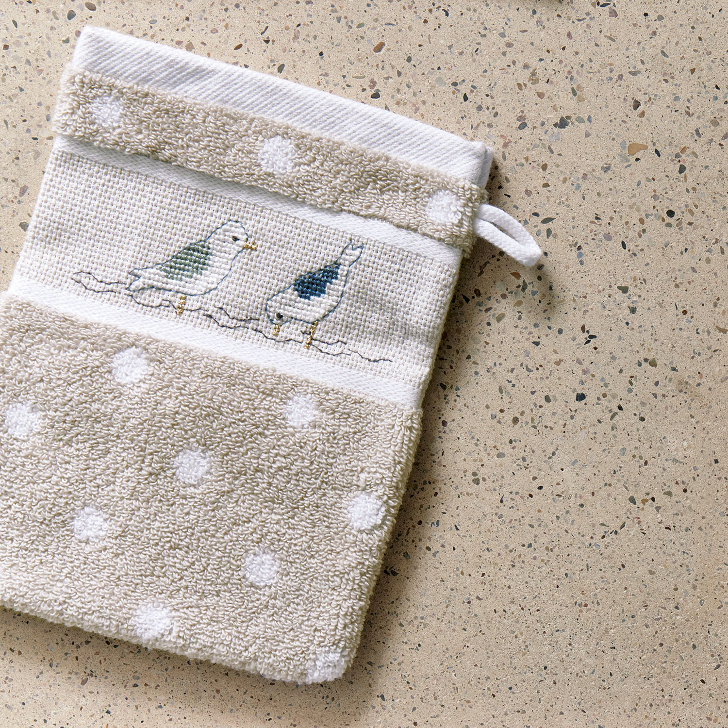 Stickanleitung maritimer Waschhandschuh von Rico Design