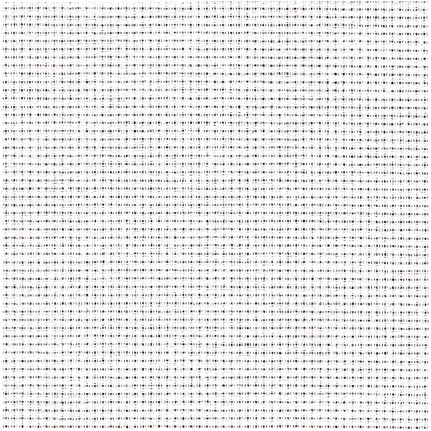 Zählstoff Aida mit 5,4 Stichen/cm von Rico Design. Nahaufnahme des weißen Stoffes mit feiner Struktur.