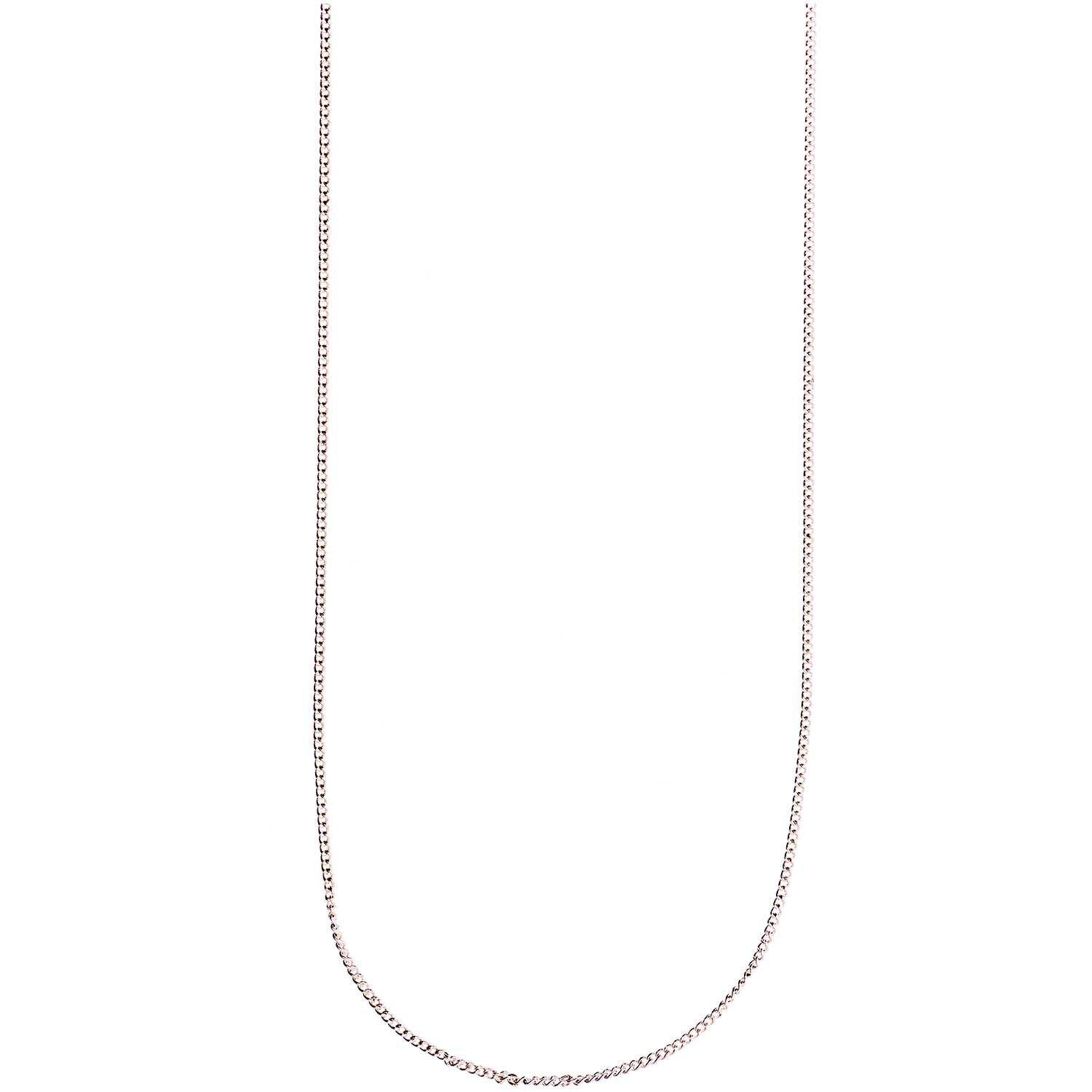 Mix it Up - Jewellery Gliederkette, 65cm lang, von Rico Design. Elegante silberne Kette auf weißem Hintergrund.
