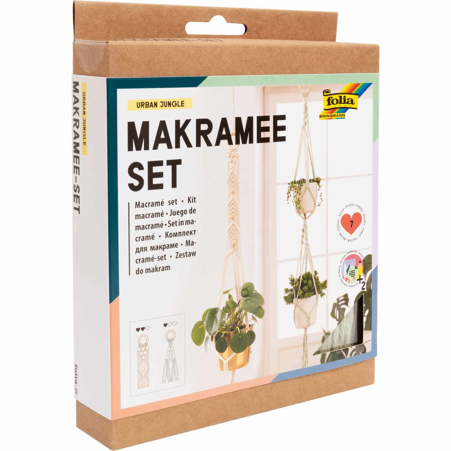 Makramee-Set Urban Jungle 7-teilig von Max Bringmann 