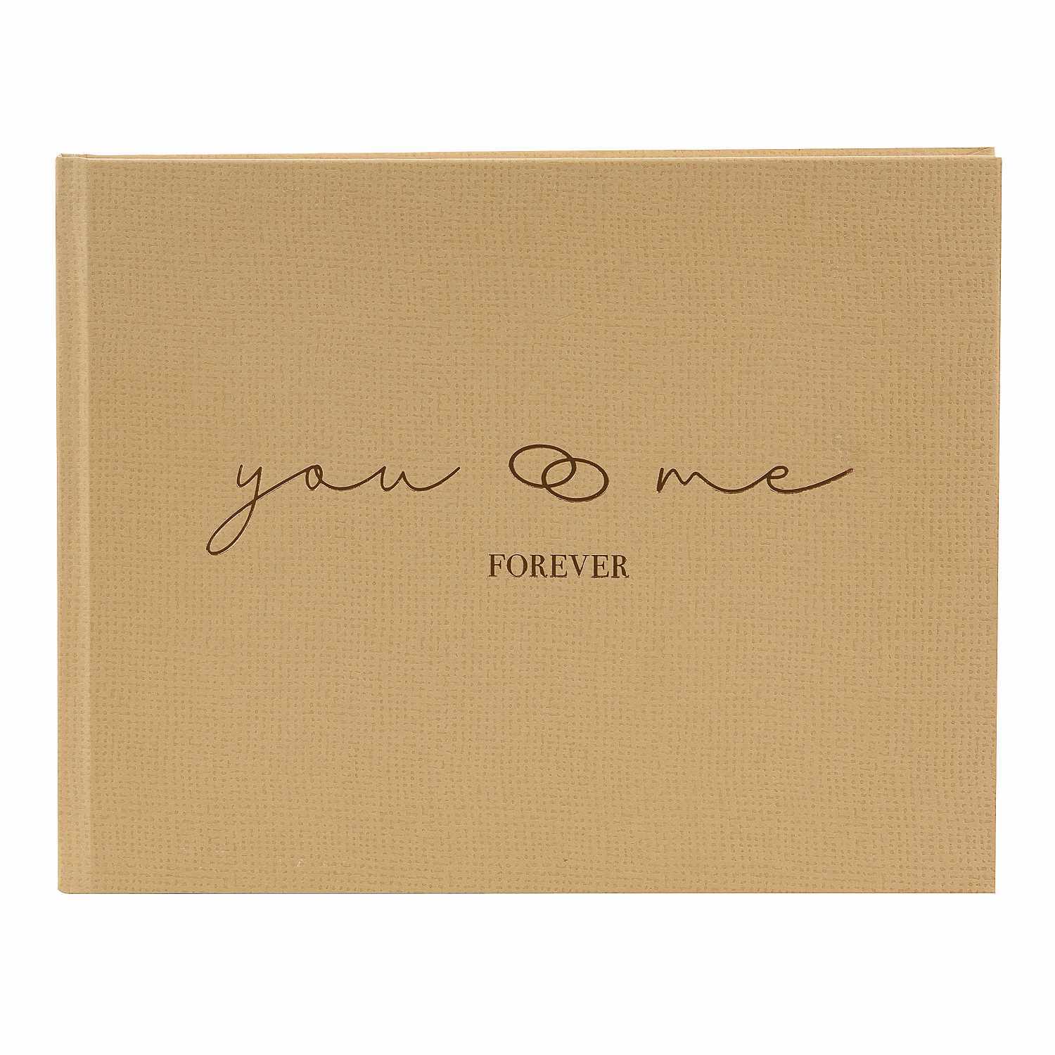 Fotoalbum you & me forever in Braun, 25x20cm, 100 Seiten. Elegantes Design von goldbuch für besondere Erinnerungen.