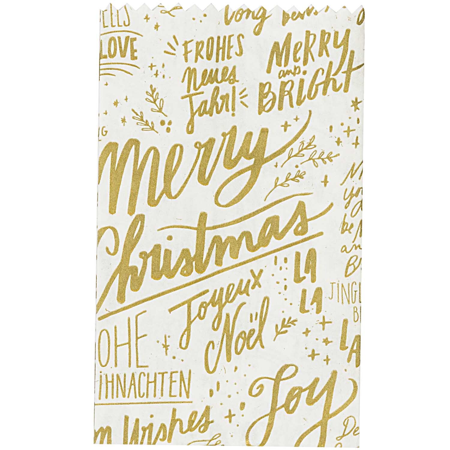 Paper Poetry Bastelset Papiertüten-Sterne Jolly Christmas klein Farbe Weiß von Rico Design