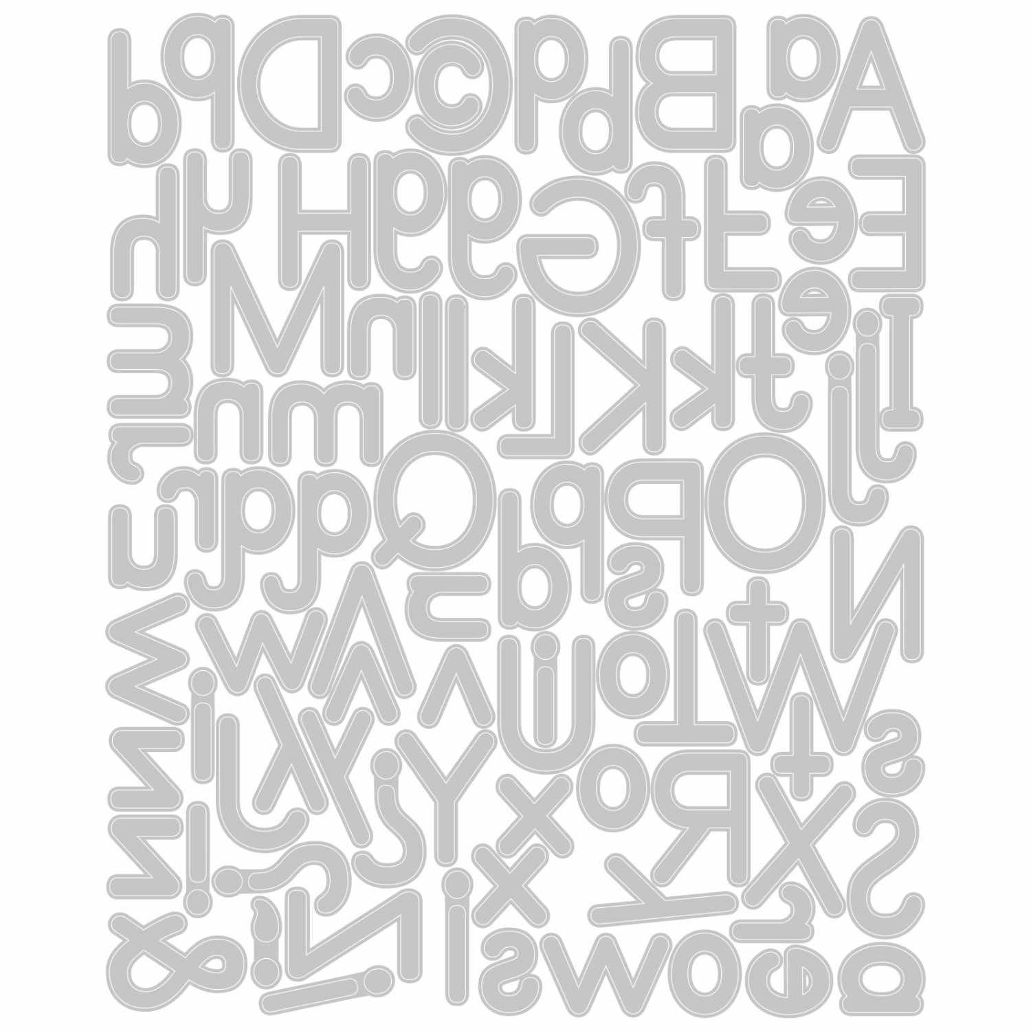 Thinlits Die Set Essential Type by Lisa Jones von idee. Creativmarkt