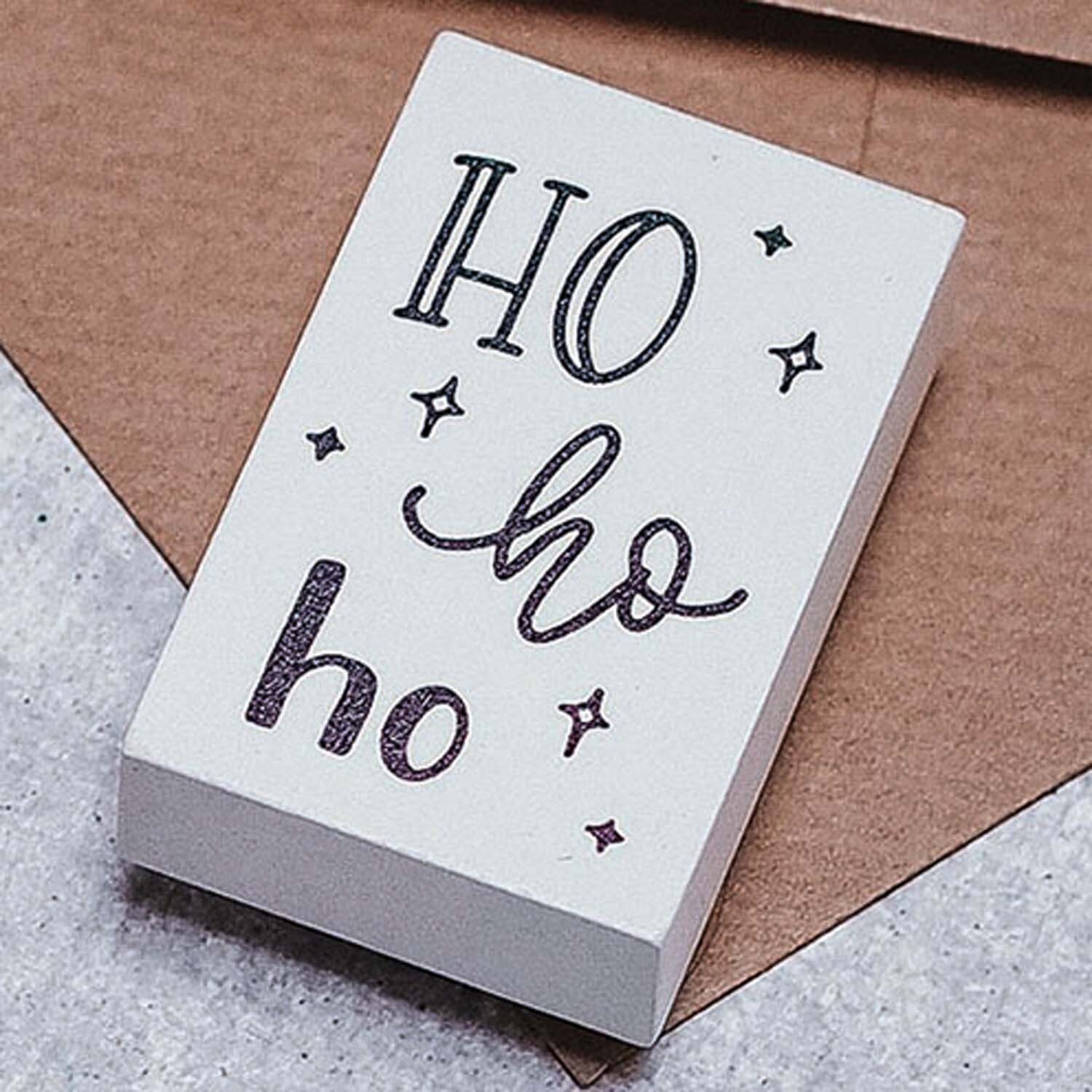 Stempel Ho ho ho weiß 35x55mm von COLOP Arts & Crafts