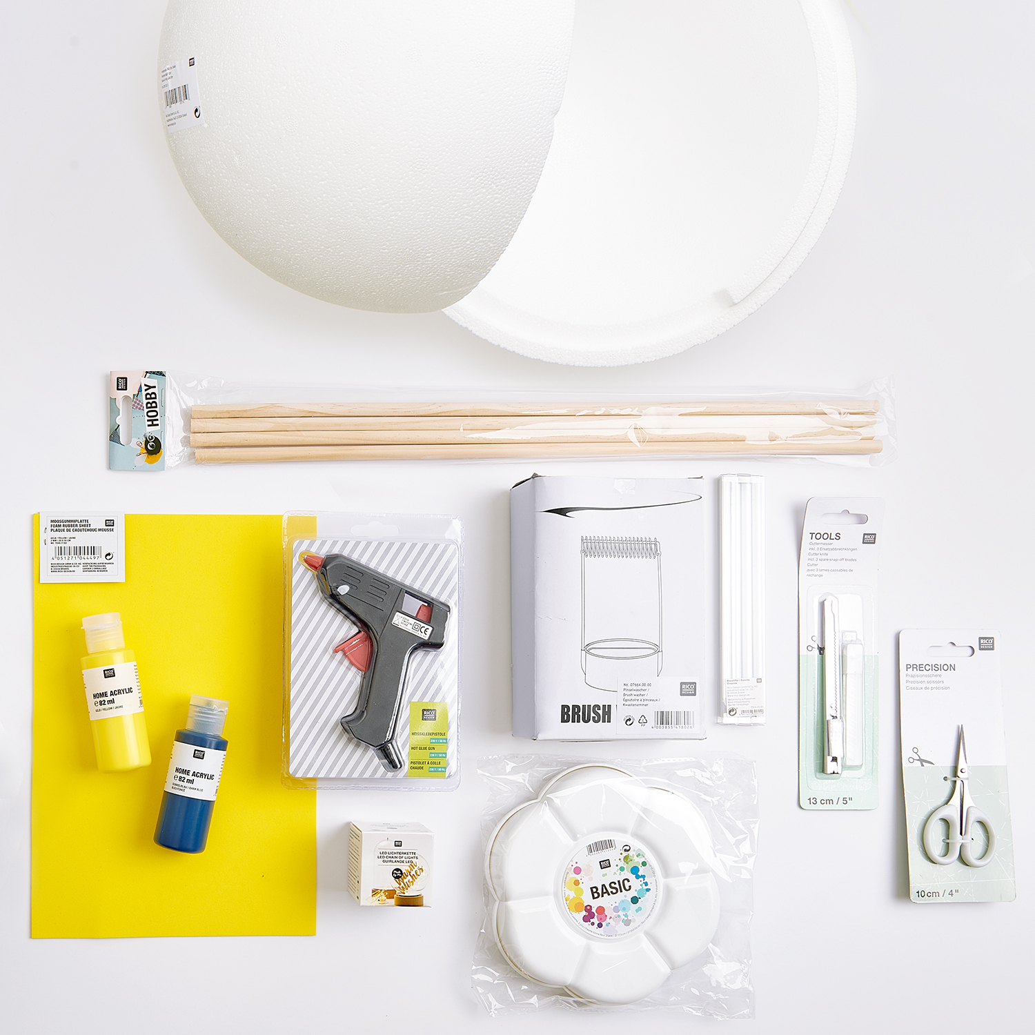 Bastelanleitung Sonne Mond Laterne von Rico Design