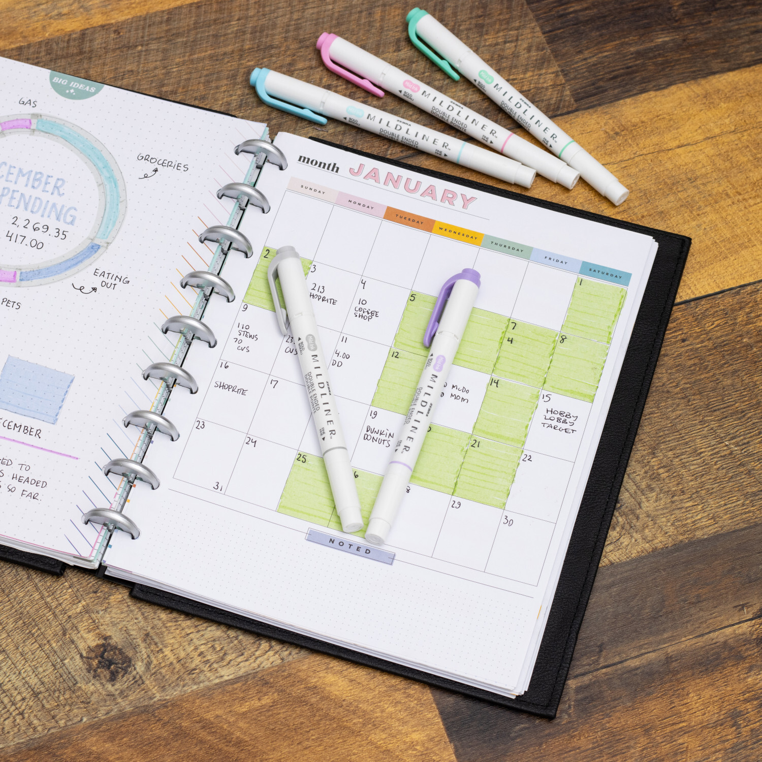 Mildliner Set Favorites 5-teilig von ZEBRA PEN (UK) 