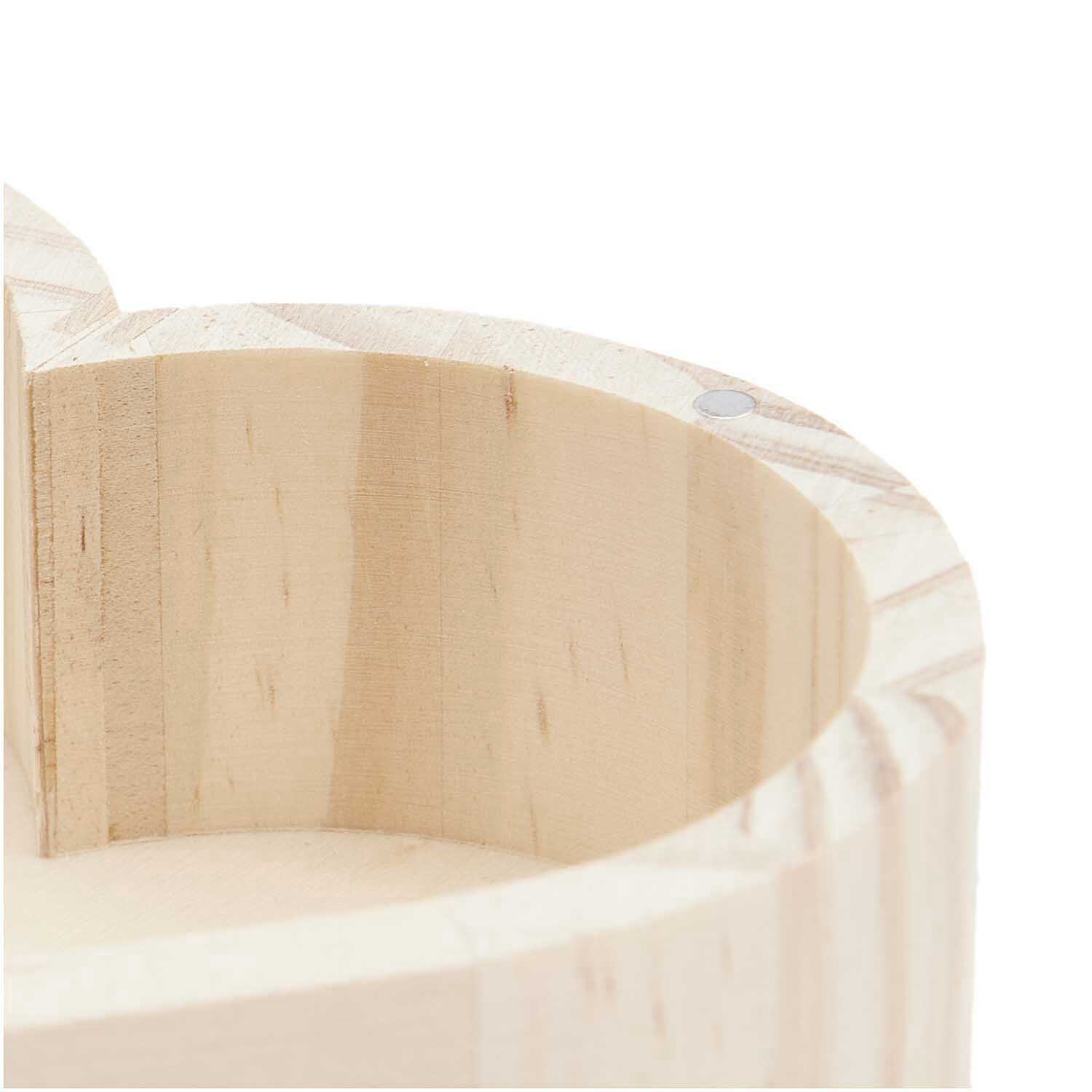 Holzbox Herz natur von Rico Design aus hellem Holz, ideal für Dekoration oder Aufbewahrung.