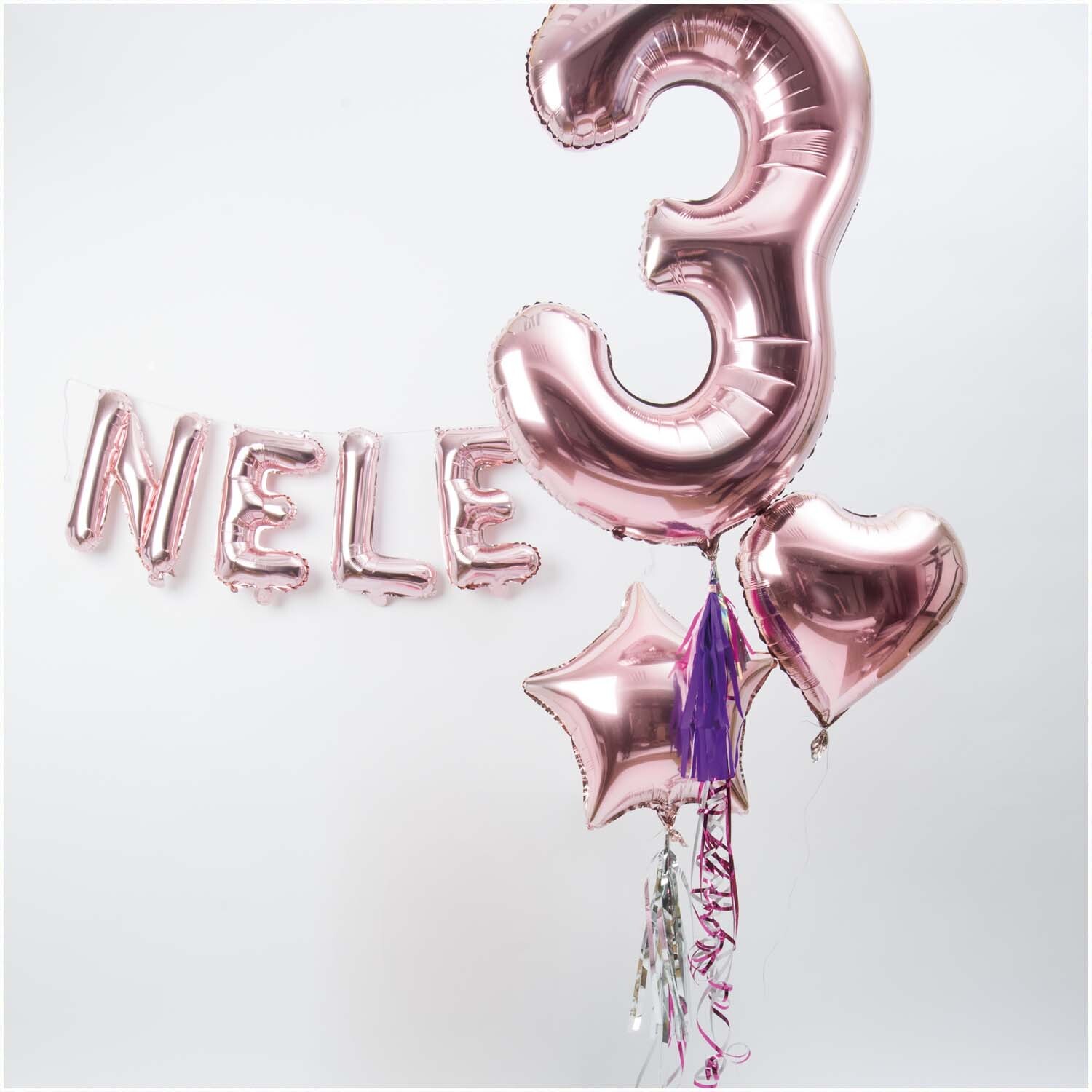 Folienballon Herz 36cm Farbe Rosa von Rico Design