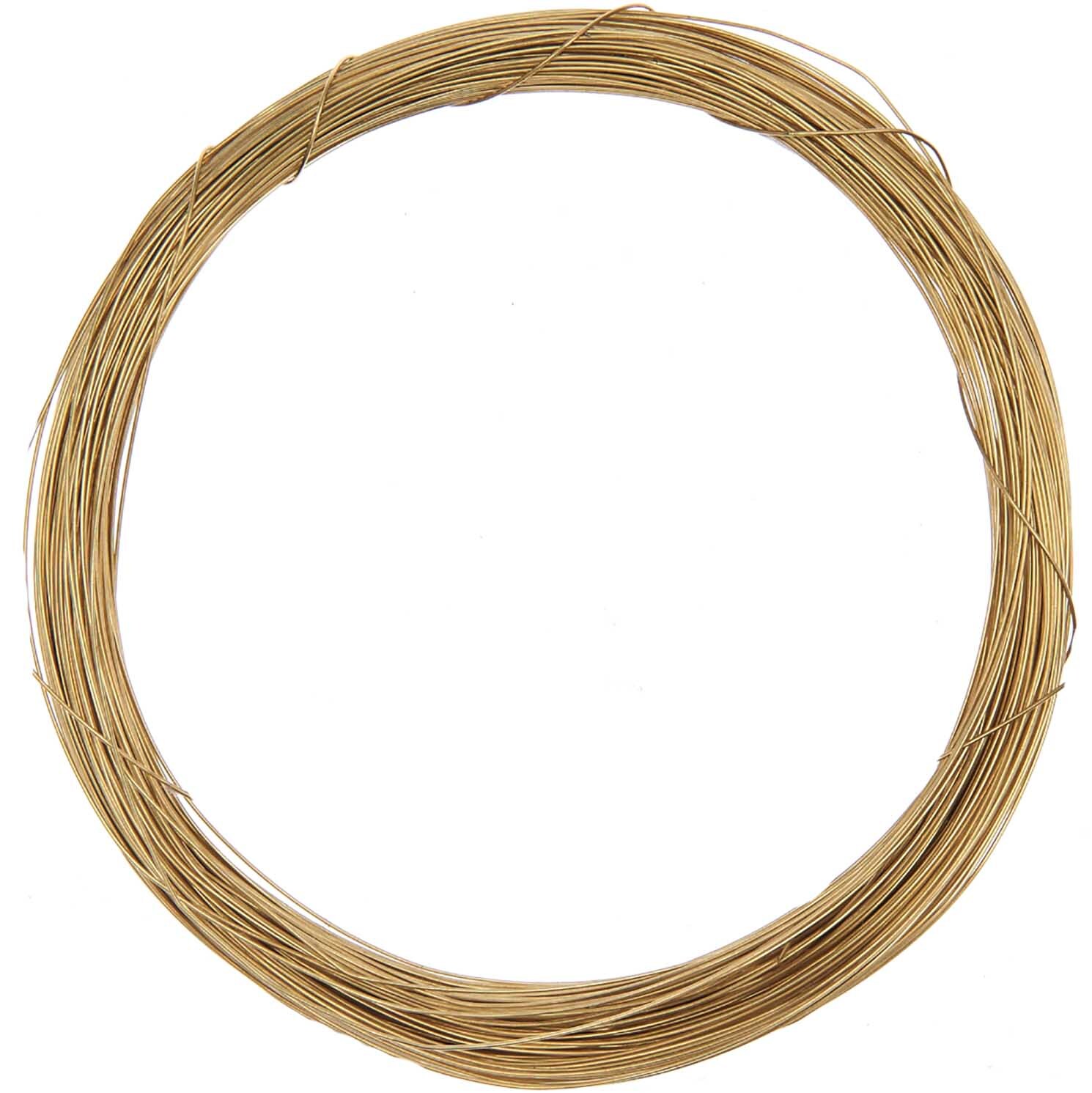 Messingdraht von preissler, aufgerollt in einem Kreis. Ideal für Handwerks- und Bauprojekte.
