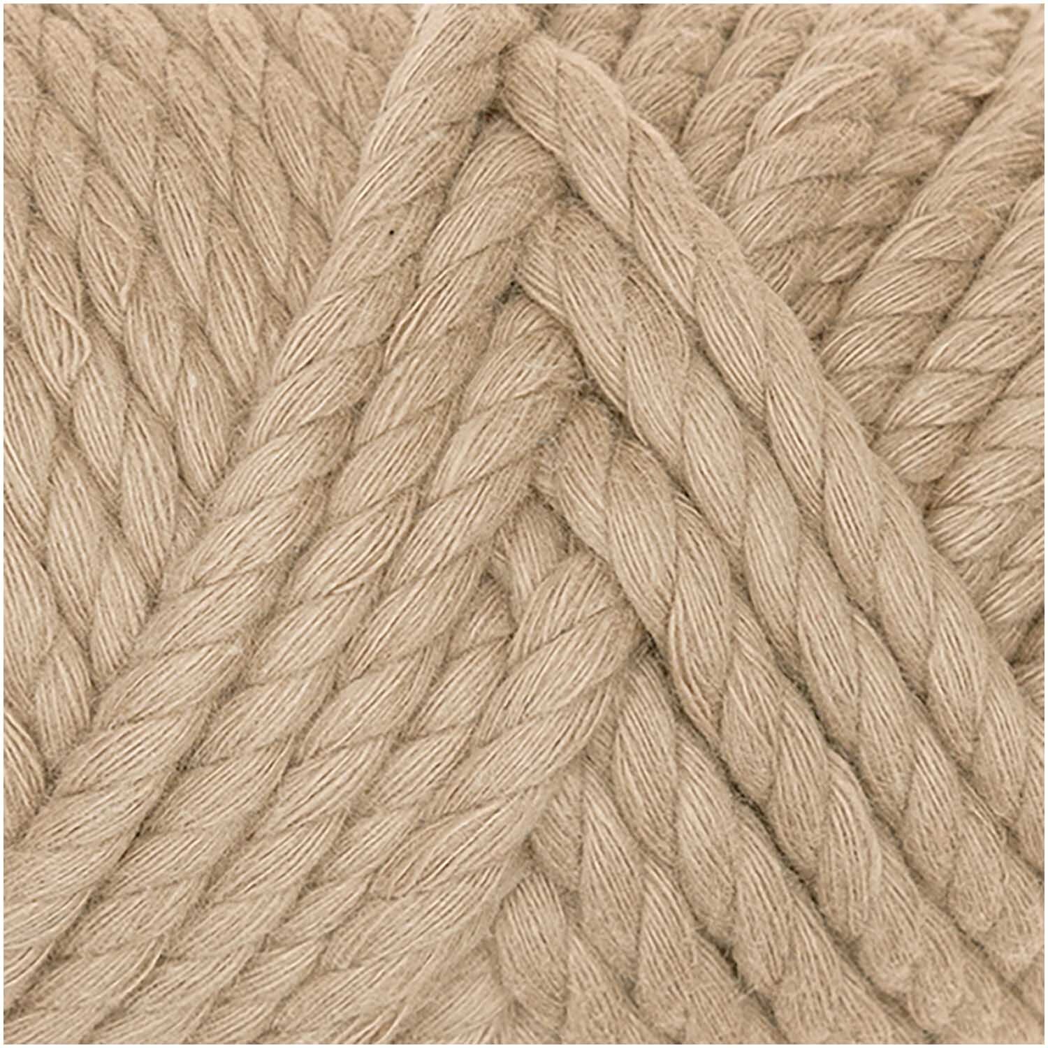 Creative Cotton Cord Makramee-Garn von Rico Design in Hellbraun, 130g 25m. Ideal für Makramee-Projekte.