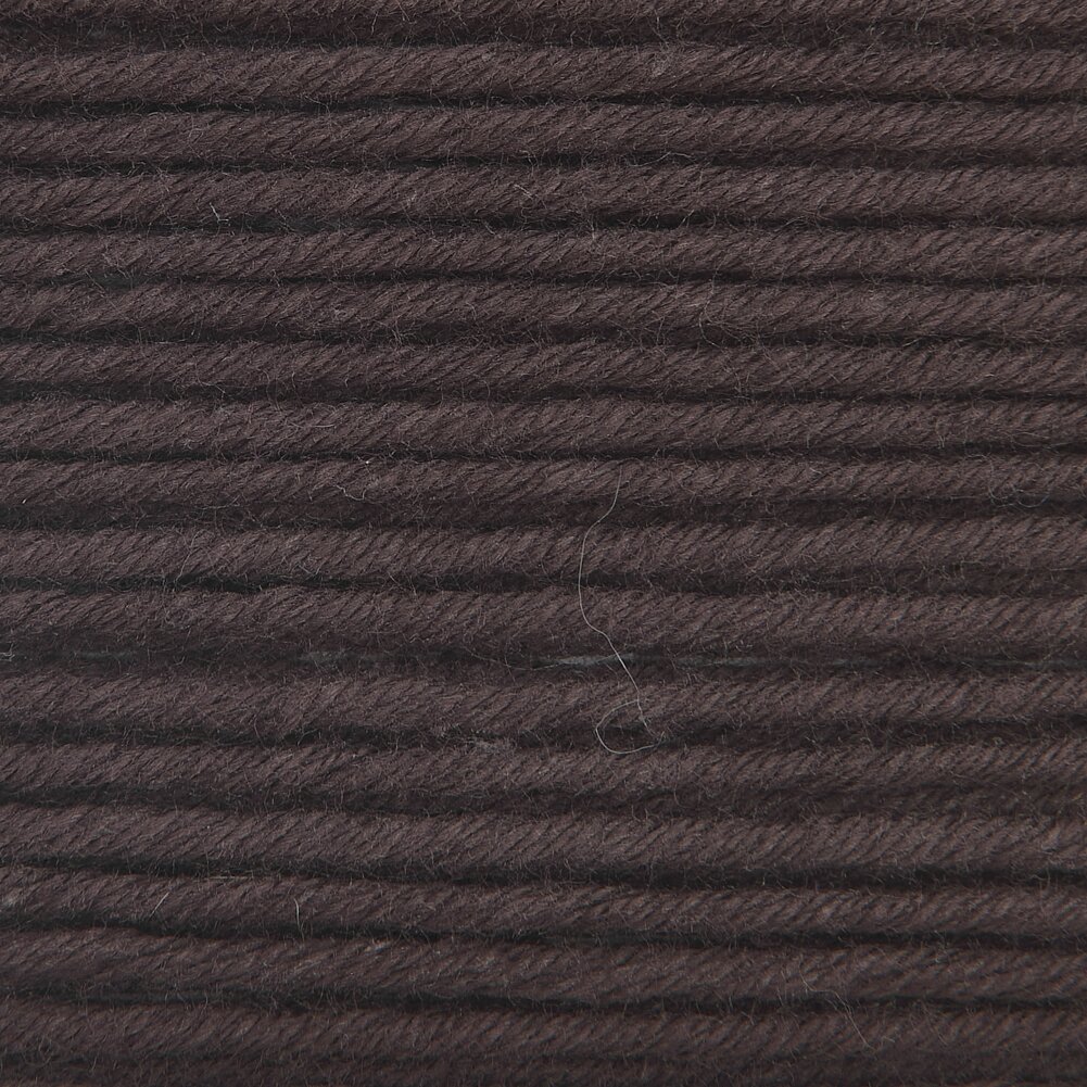 Essentials Organic Cotton aran, Schokolade. Weiches Garn von Rico Design, 50g 90m, ideal für Strickprojekte.