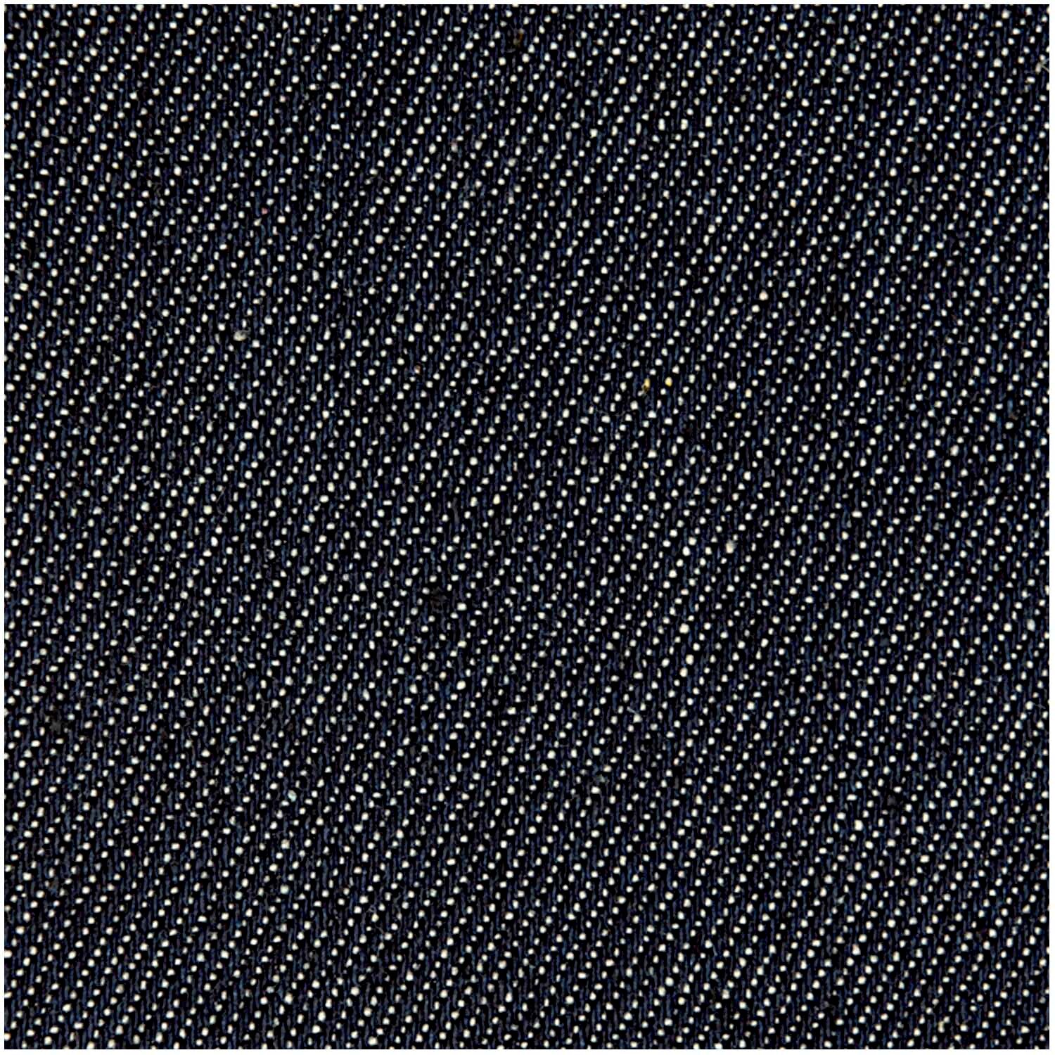 Flickstoff Jeans 17x15cm, fein strukturierter Patch aus dunkelblauem Denim von Rico Design mit typischer Diagonalwebung für Reparaturen und kreative Nähprojekte