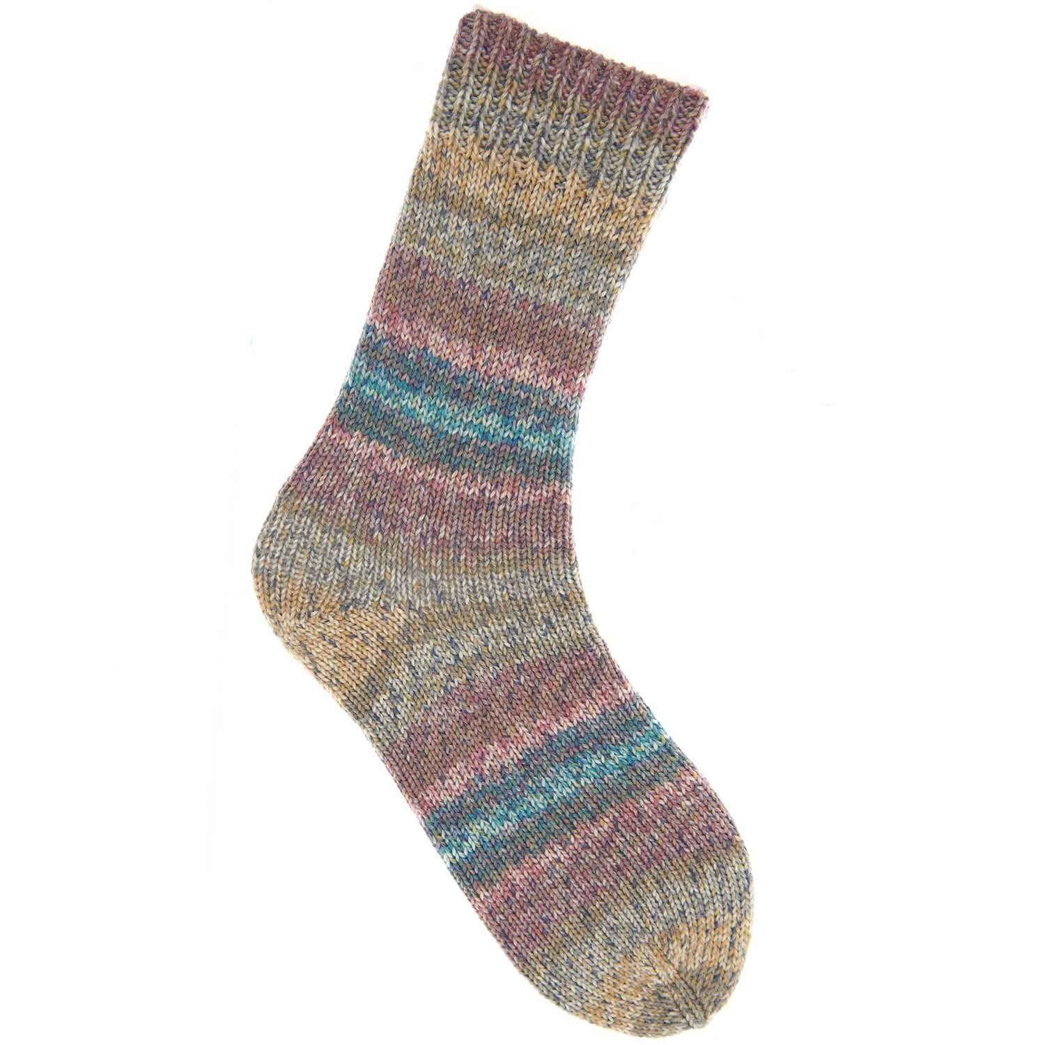 Socks Sprinkly Striply 6-fädig 150g 400m Farbe Berry von Rico Design
