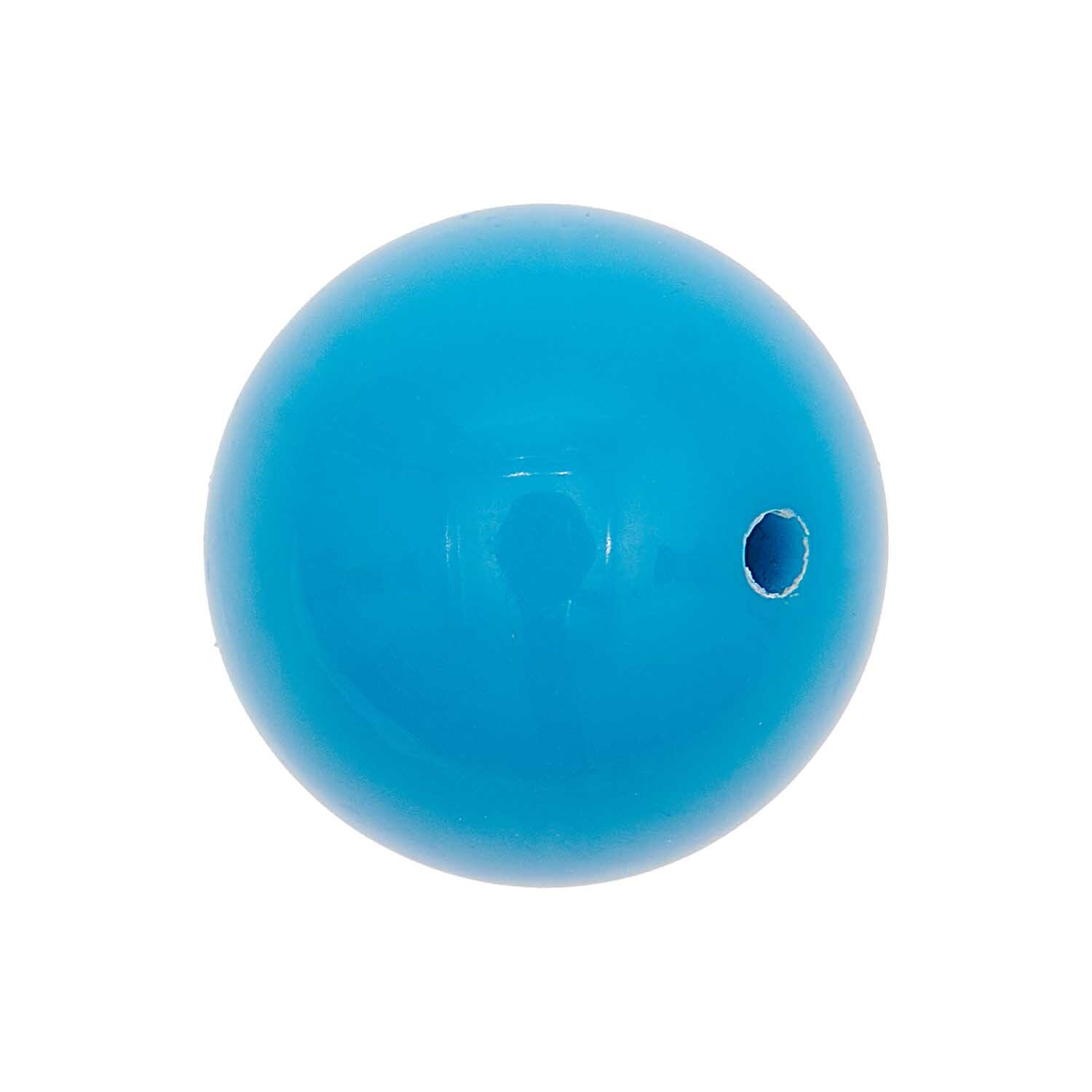 itoshii Perle rund 19mm von Rico Design in leuchtendem Blau, ideal für Schmuckdesigns.