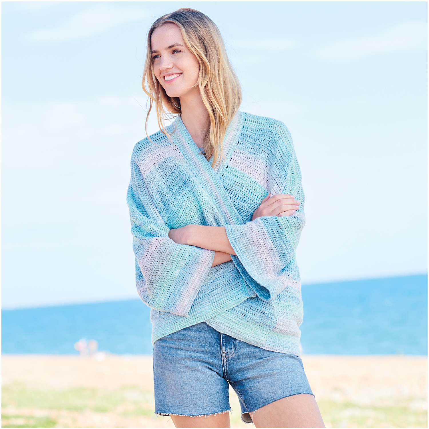 Häkelset Kimono-Jacke Modell 29 aus Lovewool Nr. 18 von Rico Design