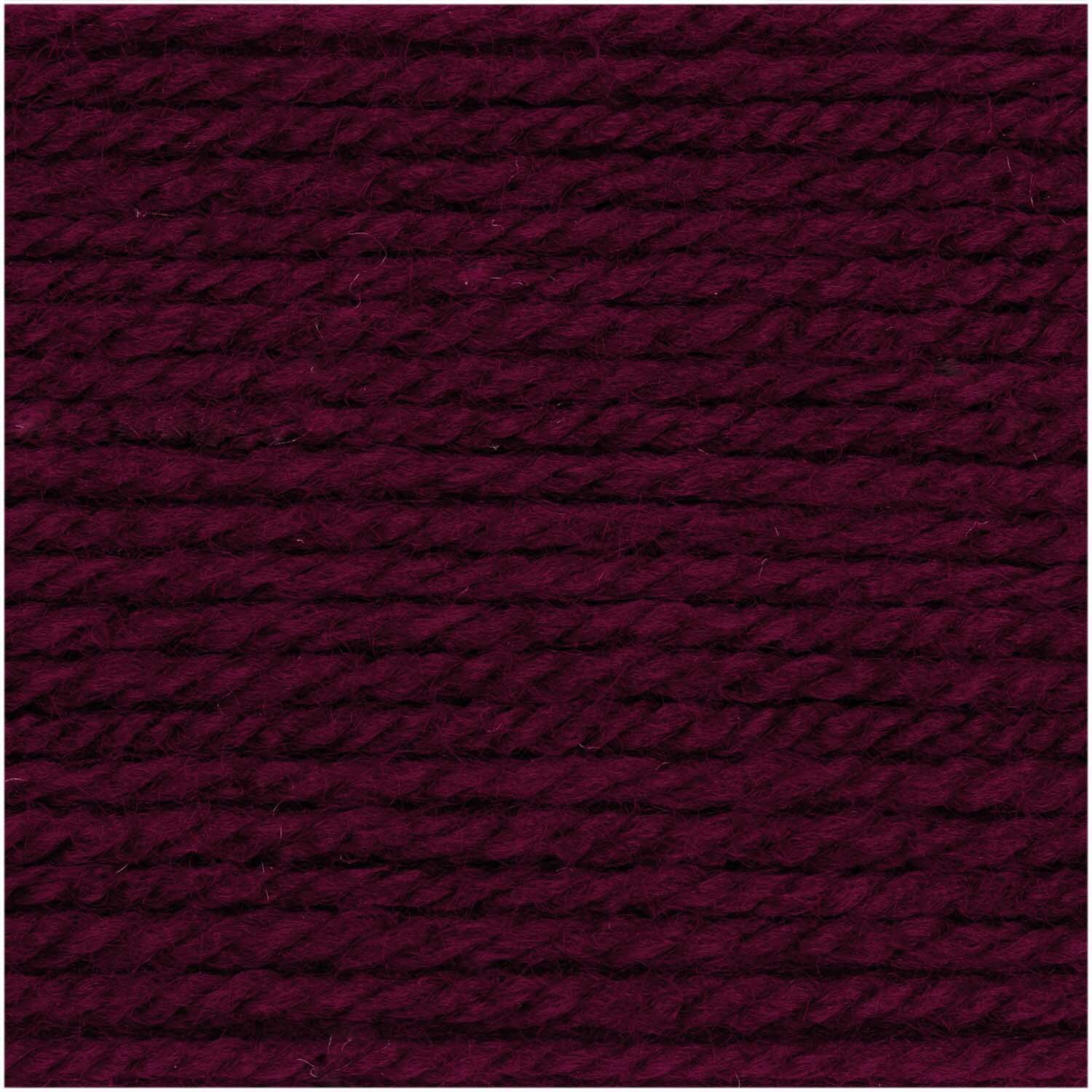 Basic Soft Acryl dk: Weiches Garn in Bordeaux von Rico Design, ideal für Strickprojekte.