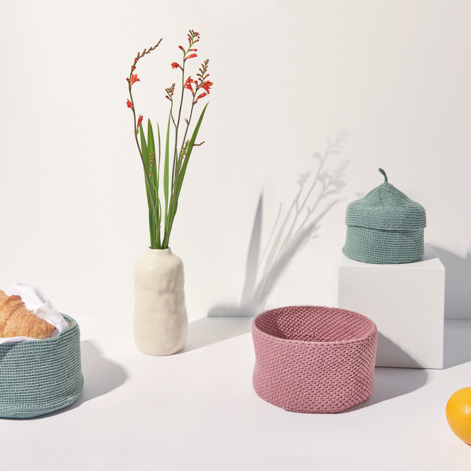 Häkelset Korb Modell 04 aus Boho Crochet von Rico Design
