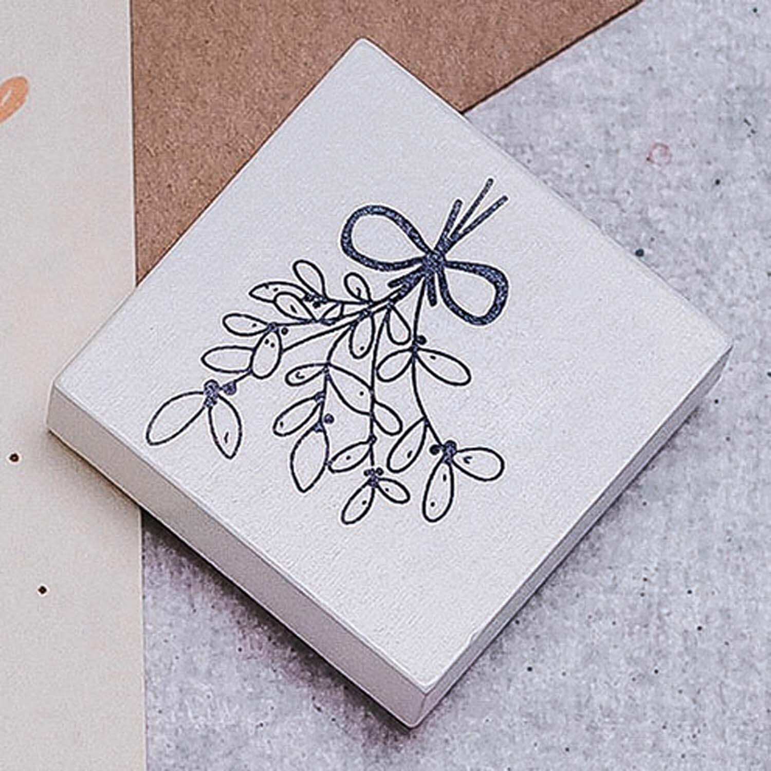 Stempel Mistelzweig weiß 45x45mm von COLOP Arts & Crafts