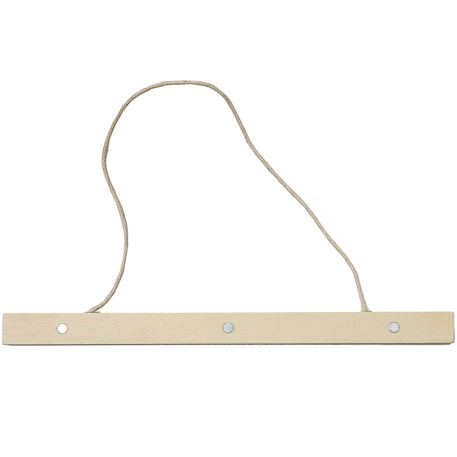 Posterleiste magnetisch natur von Rico Design aus hellem Holz mit Schnur zum Aufhängen. Ideal für stilvolle Präsentationen von Postern und Bildern.