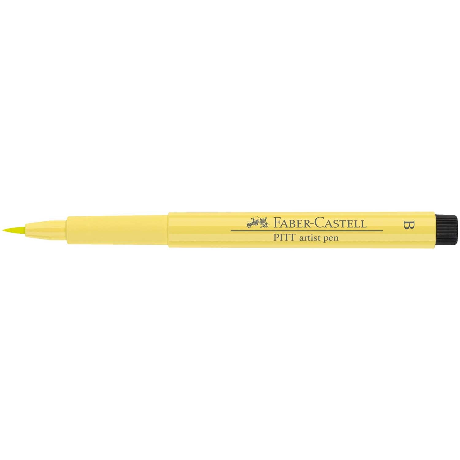 PITT artist pen brush in lichtgelb von Faber Castell, ideal für kreative Zeichnungen und Illustrationen.