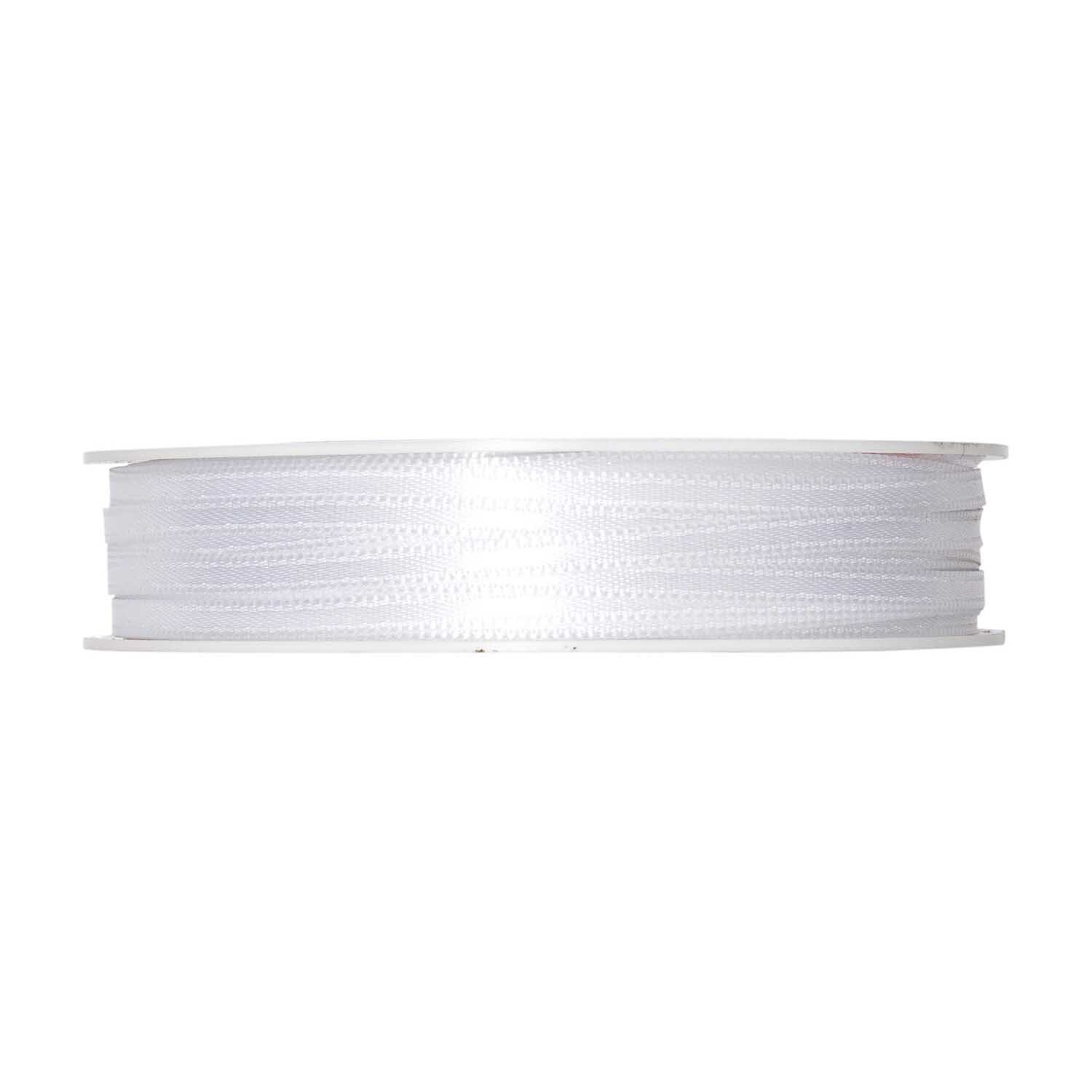 Satinband 3mm 10m auf Rolle, ideal für Dekorationen, in elegantem Weiß von Halbach.