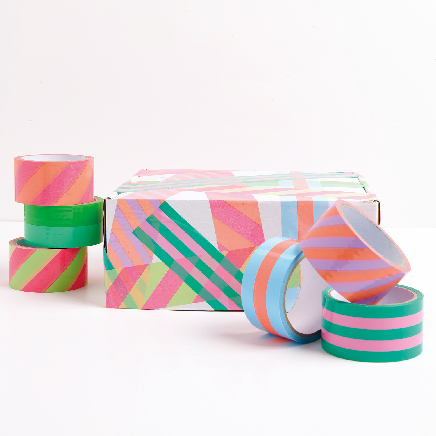 Paper Poetry Paketklebeband Neonpink/Neonorange  5cmx32m von Rico Design