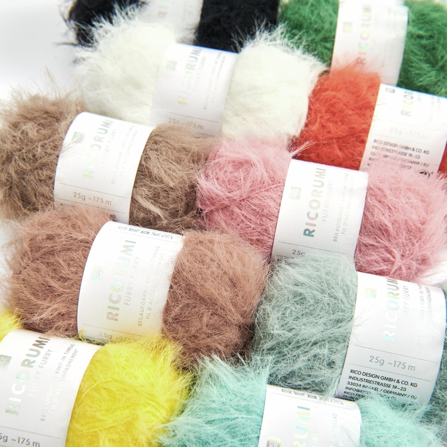 Ricorumi Furry Furry 25g 175m Farbe Gelb von Rico Design