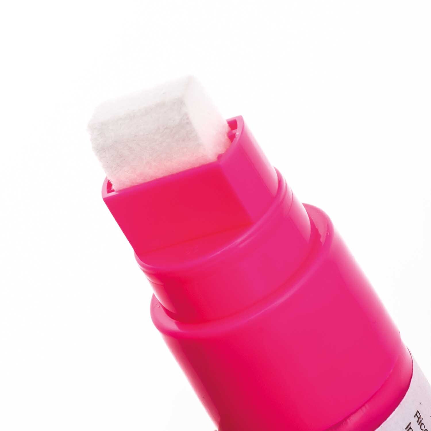 XL-Kreidestift Flüssigkreide 15mm 25g von Rico Design in Pink, Nahaufnahme der Spitze. Ideal für kreative Projekte.