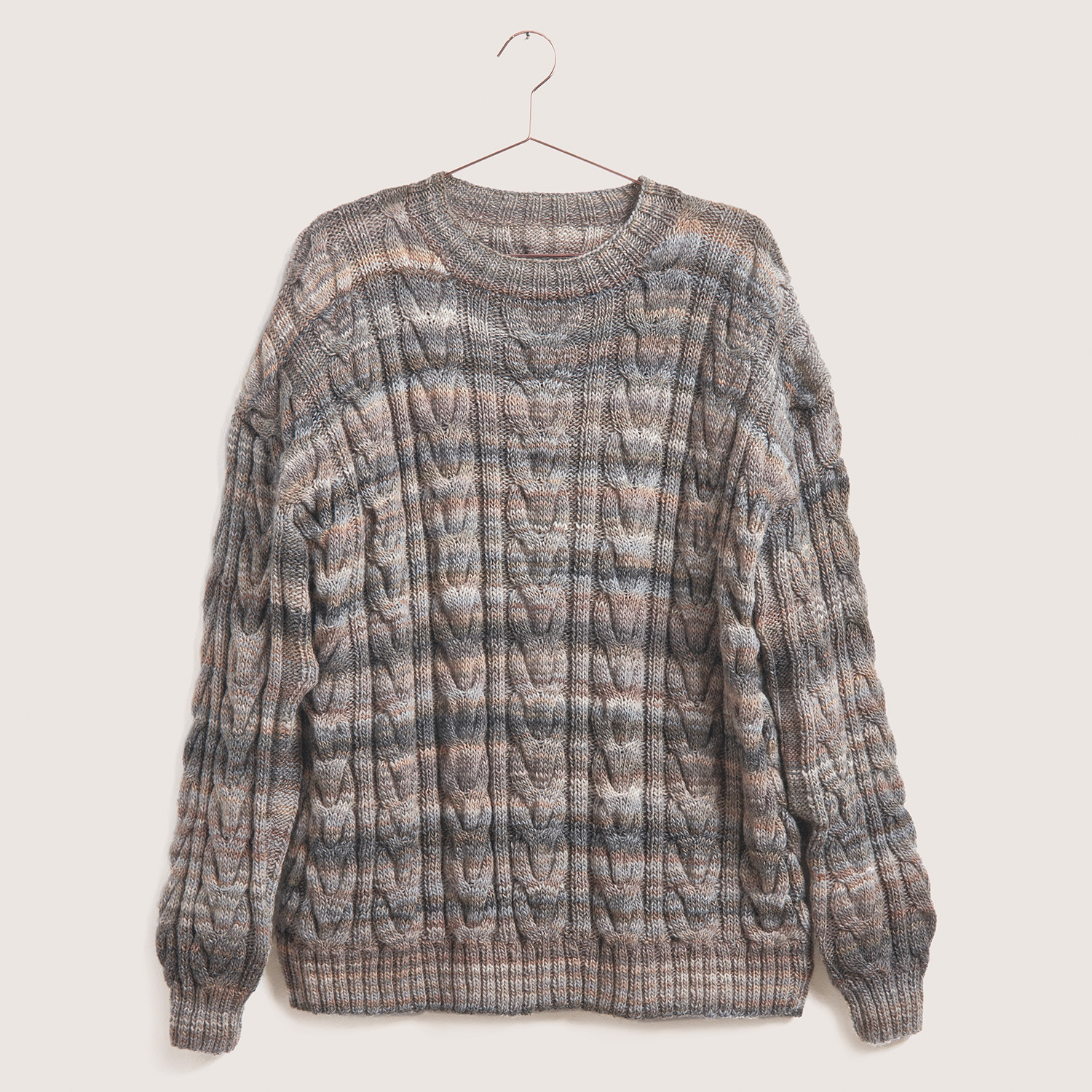 Strickanleitung Pullover aus Creative Melange aran Wonderball von Rico Design