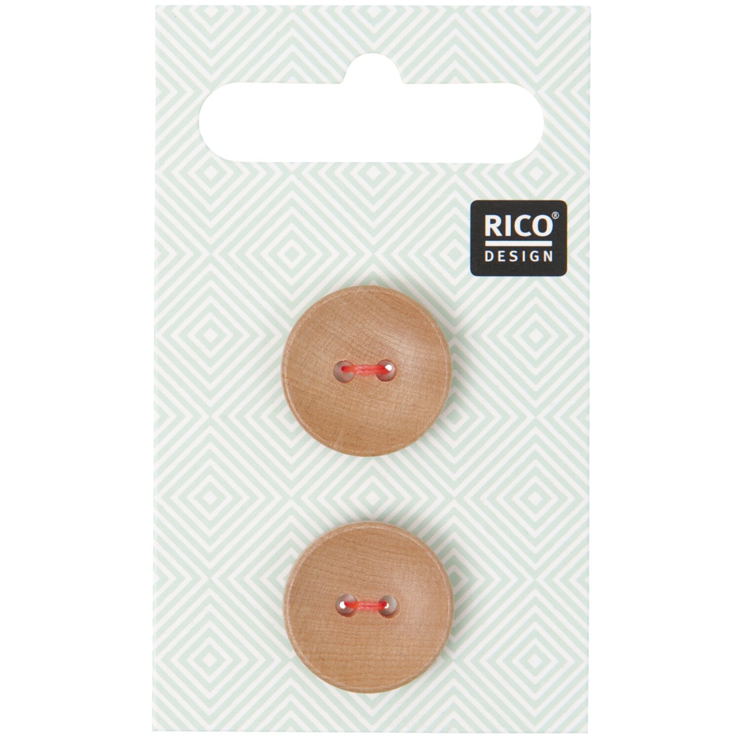Holzknöpfe 1,8cm 2 Stück von Rico Design