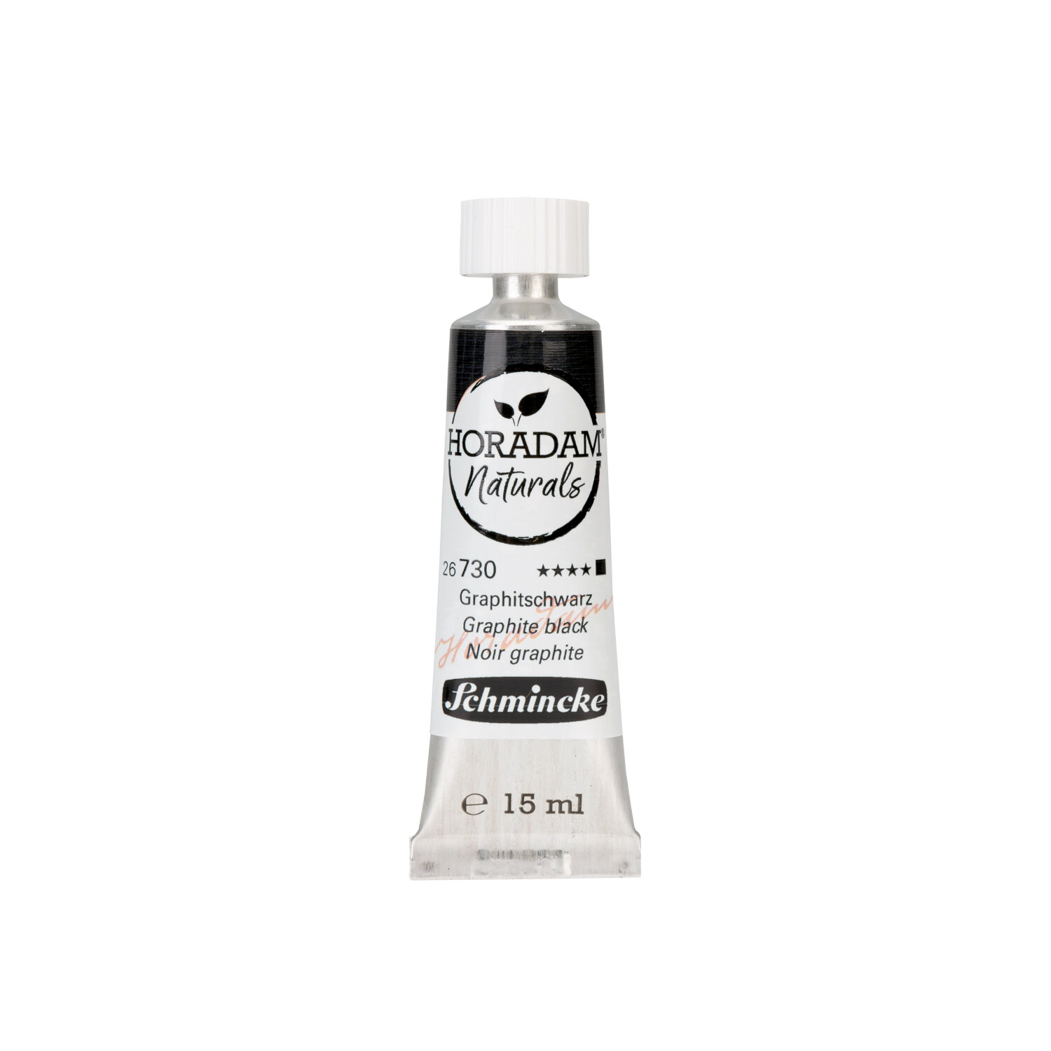 Horadam Naturals: 15ml Tube in Graphitschwarz von Schmincke, ideal für Künstlerbedarf.