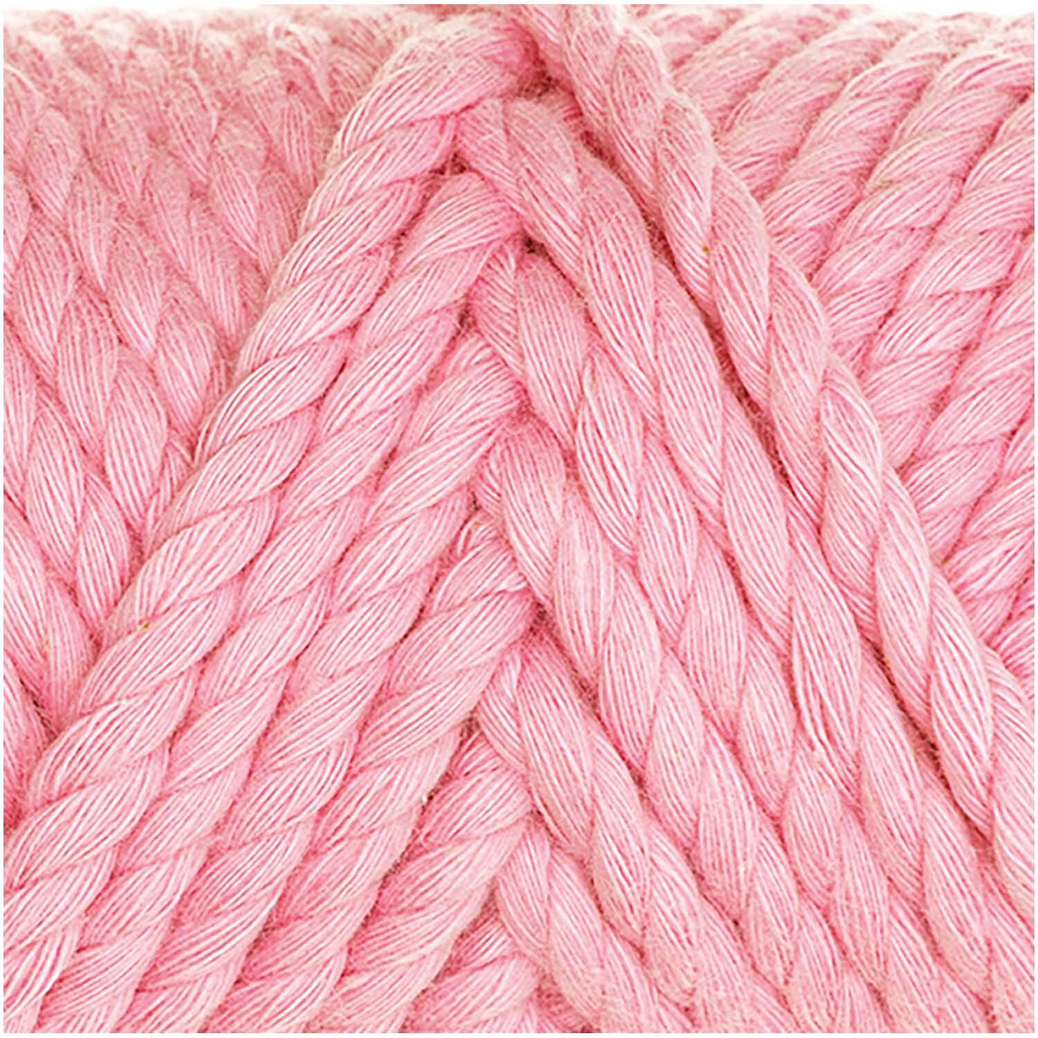 Creative Cotton Cord Makramee-Garn in Rosa von Rico Design, 130g 25m, ideal für kreative Projekte.