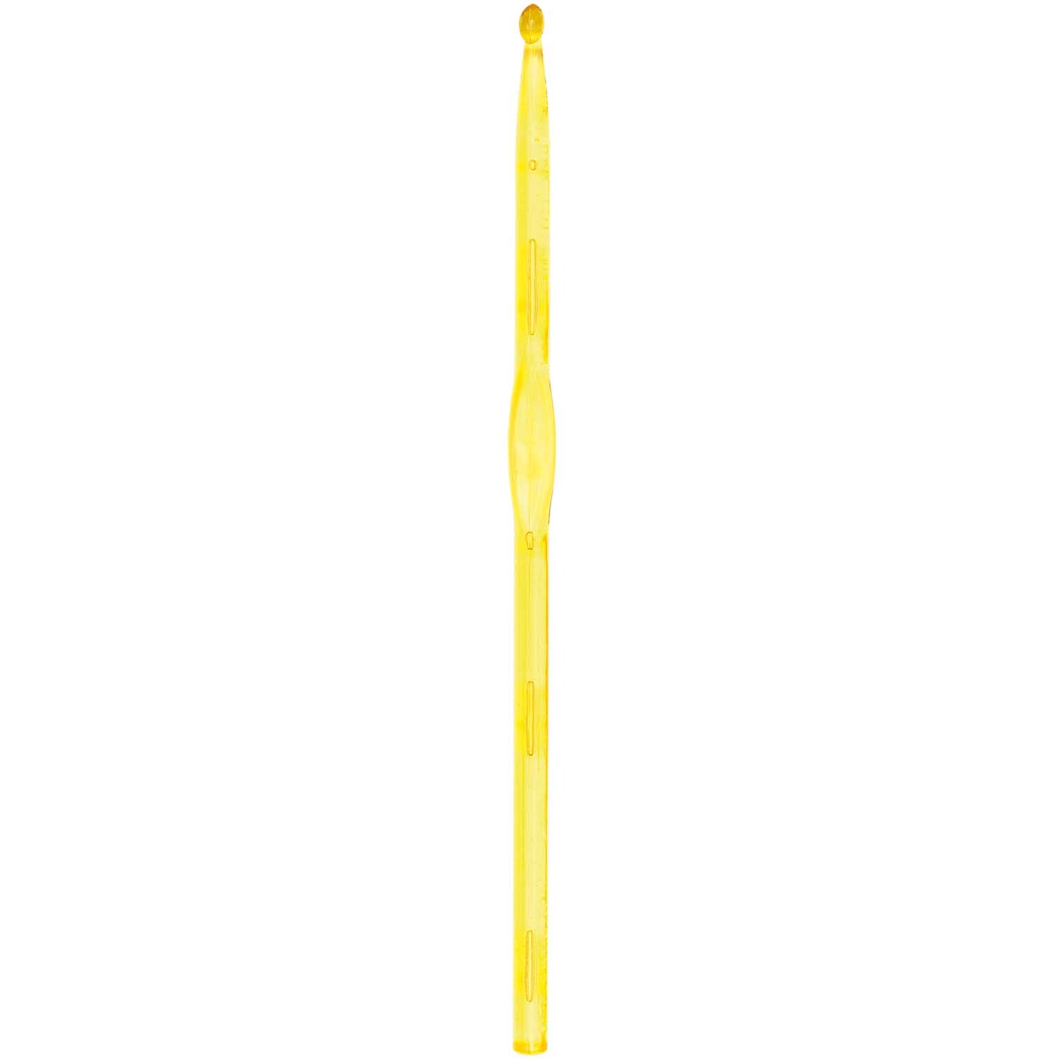 Häkelnadel 15cm von Rico Design in leuchtendem Gelb, ideal für kreative Handarbeitsprojekte.