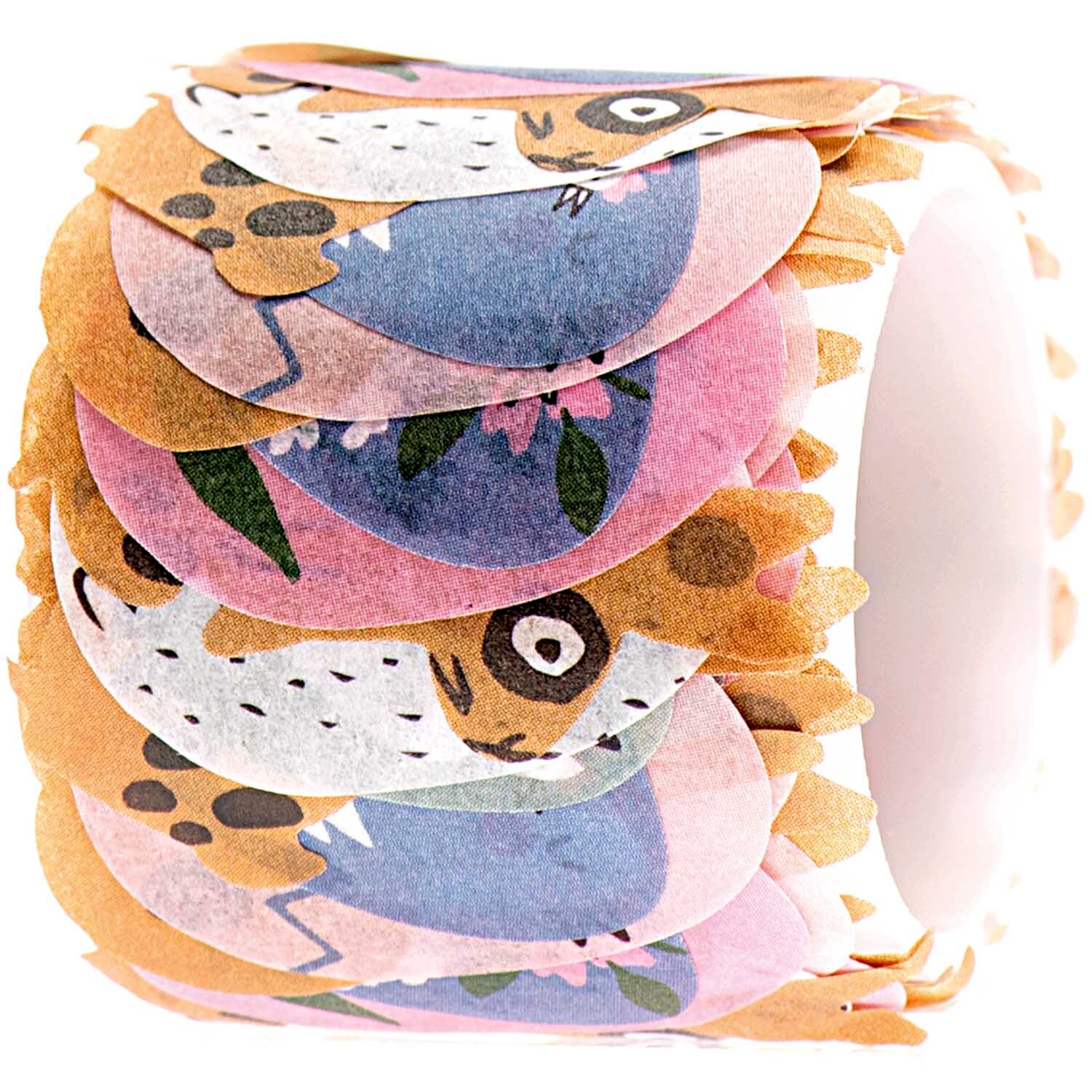 Washi Sticker Hase & Eier 200 Stück von Rico Design: Bunte Stickerrolle mit Hasen- und Eiermotiven. Ideal für kreative Bastelprojekte.