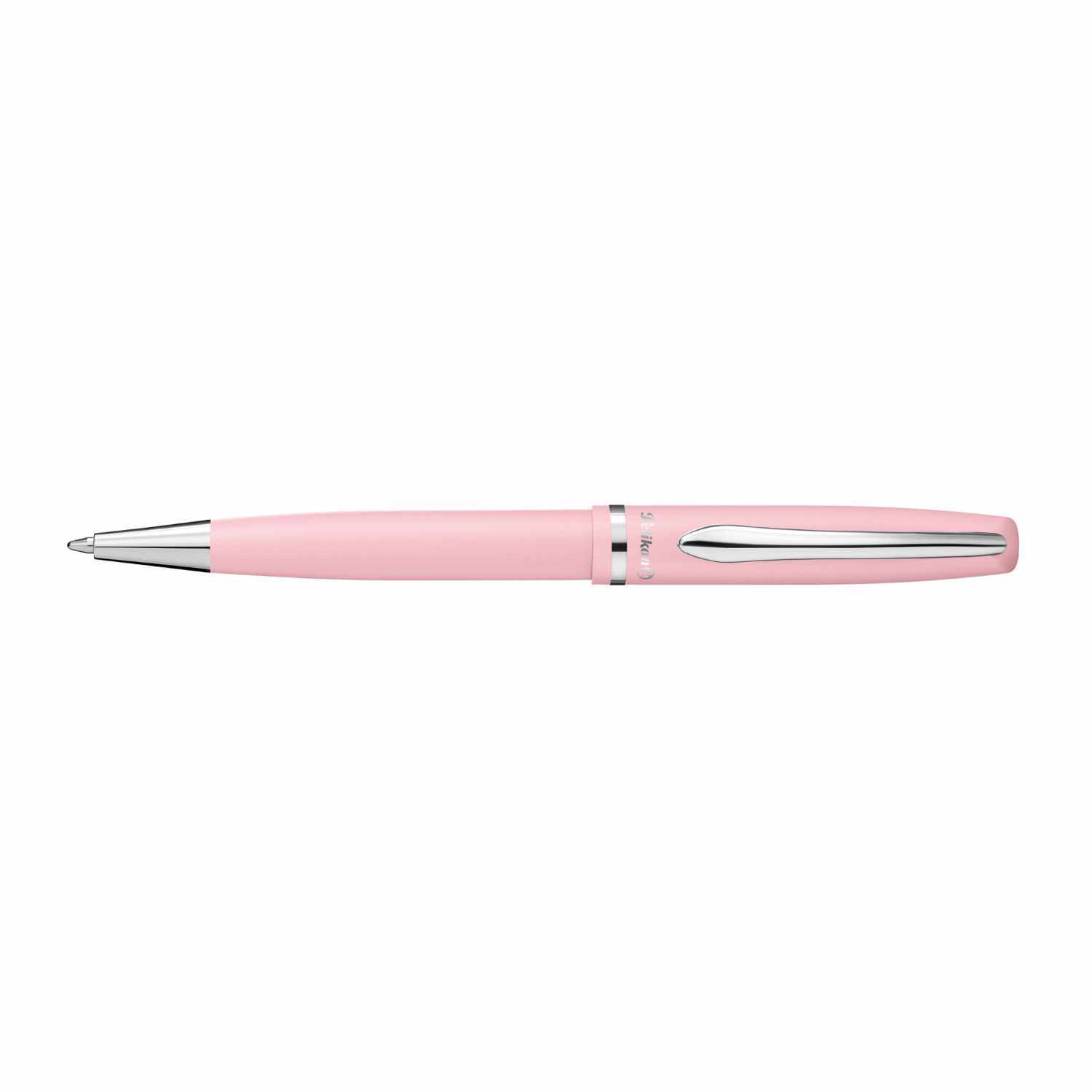 Kugelschreiber Jazz Pastell K36 in zartem Rosé von Pelikan, elegant und stilvoll auf weißem Hintergrund.