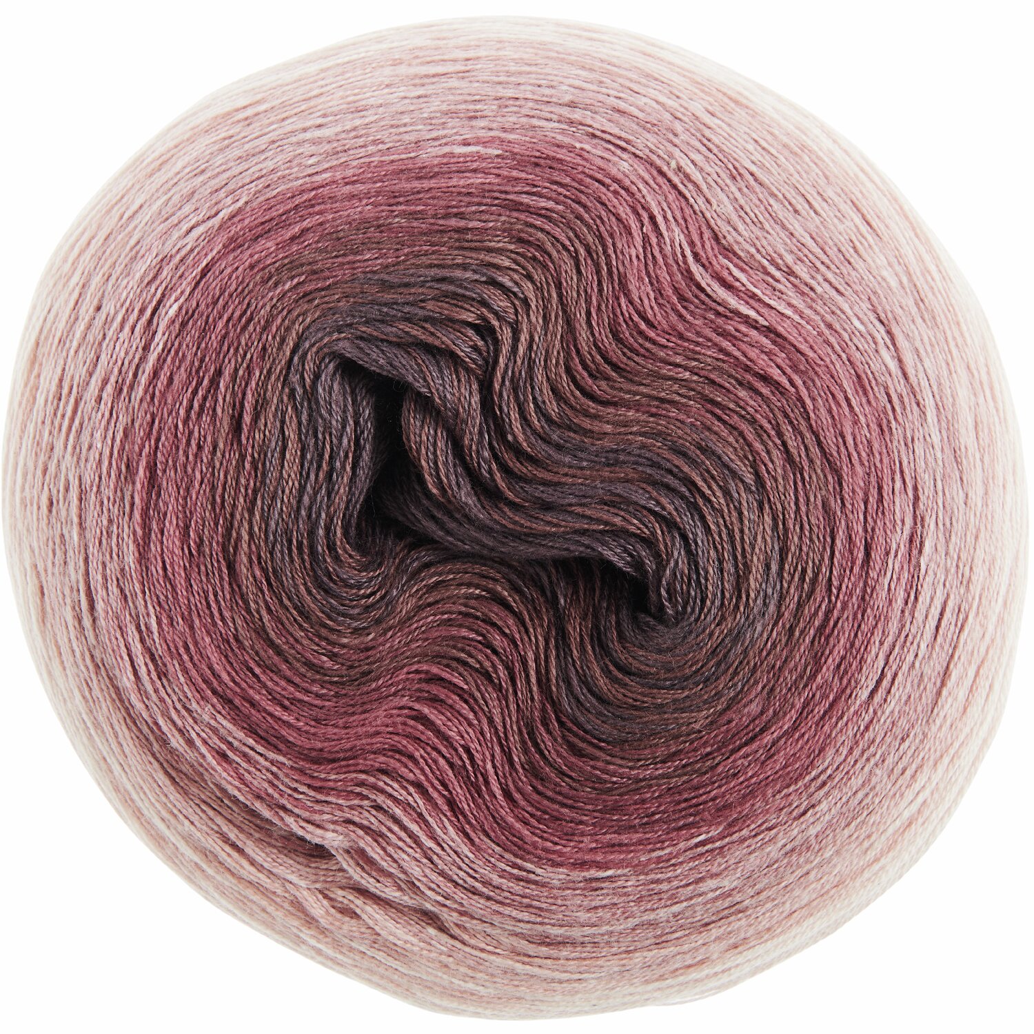 Creative Cotton Dégradé Lucky 8: Farbverlaufsgarn in Rosa- und Brauntönen, 200g, 800m. Ideal für Strick- und Häkelprojekte.