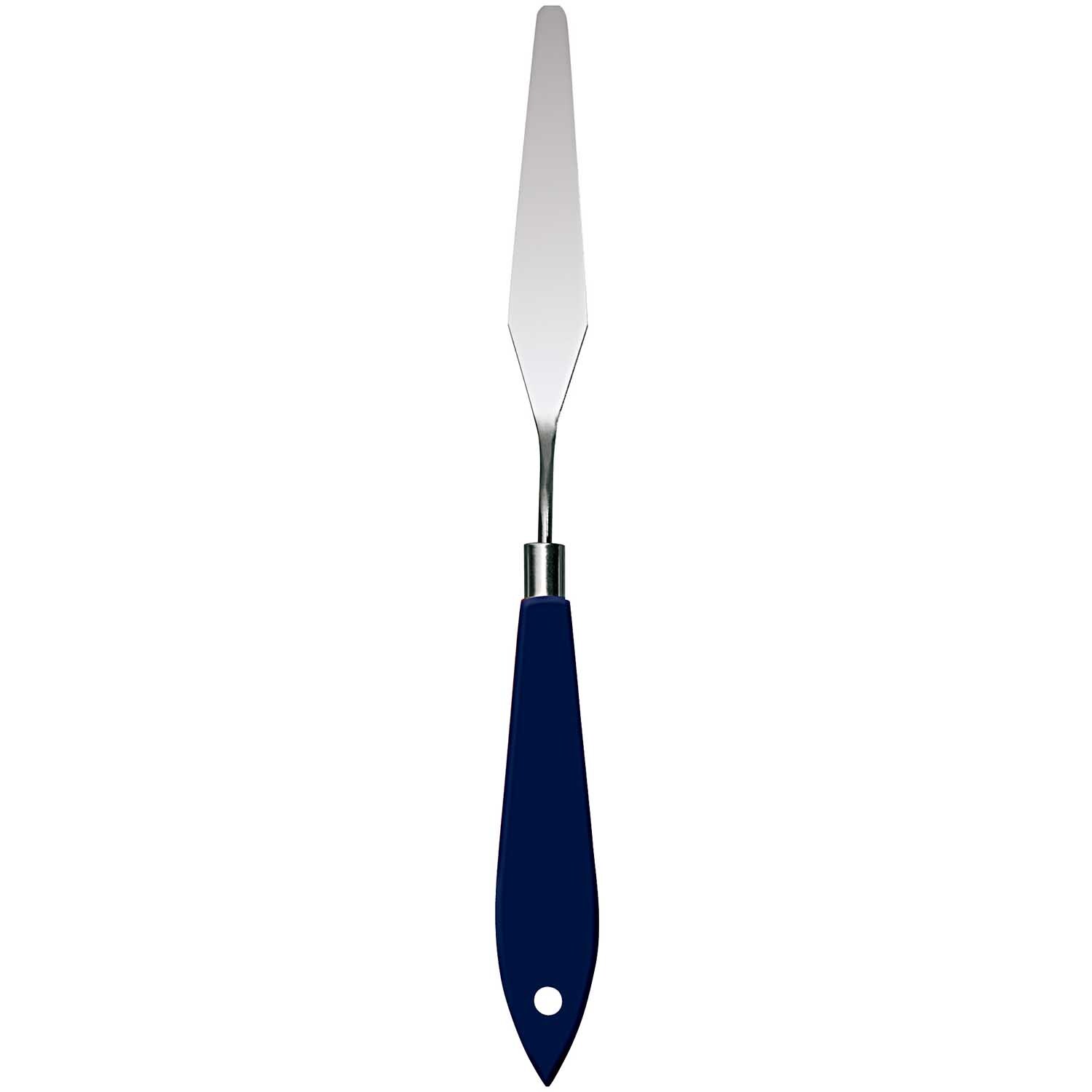 Spachtel blau Nr.11 mit ergonomischem Griff und schmaler Klinge, ideal für präzises Arbeiten.