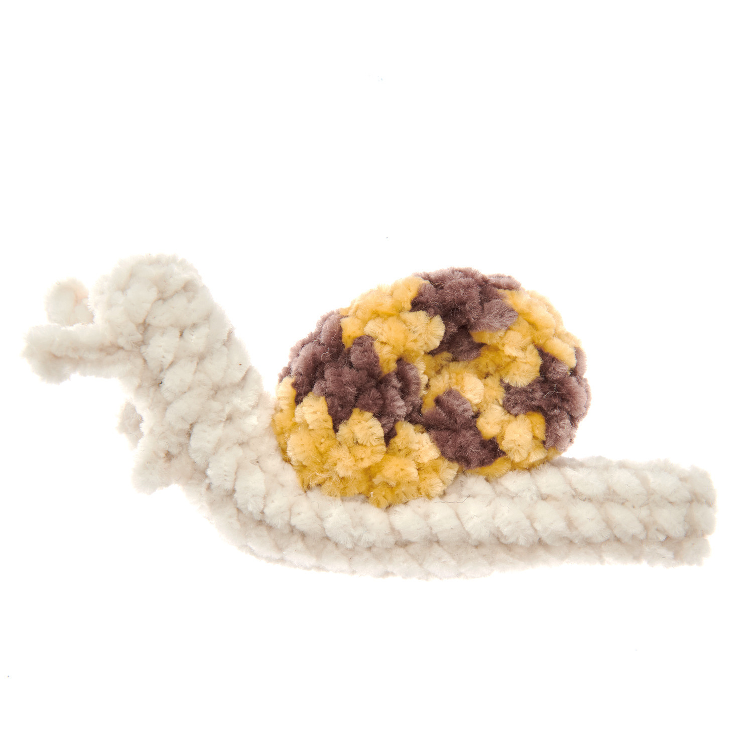 Ricorumi Nilli Nilli: Gehäkelte Schnecke in Creme, Senf und Schokolade von Rico Design, 25g.