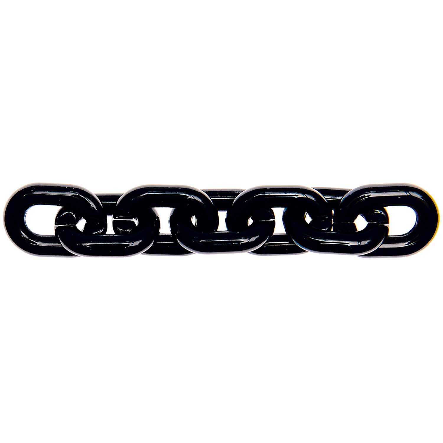 itoshii Verbindungsringe in Schwarz, 19x14x4mm, 18 Stück. Hochwertige Kettenelemente von Rico Design.